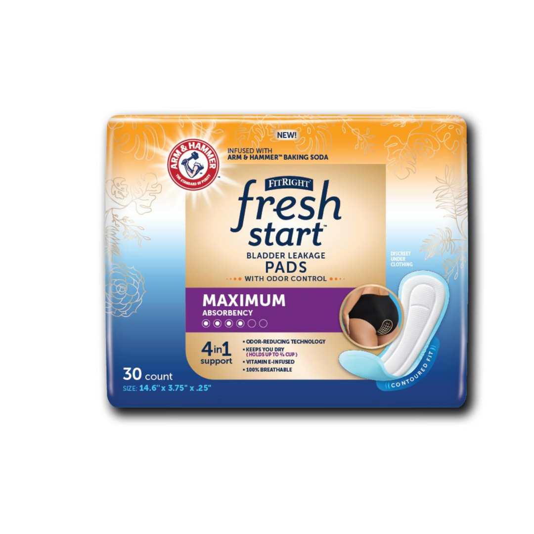 Medline FitRight Fresh Start Liners - Urinary and Postpartum Incontinence Pads - primehubstore.shop Bladder Control Pads