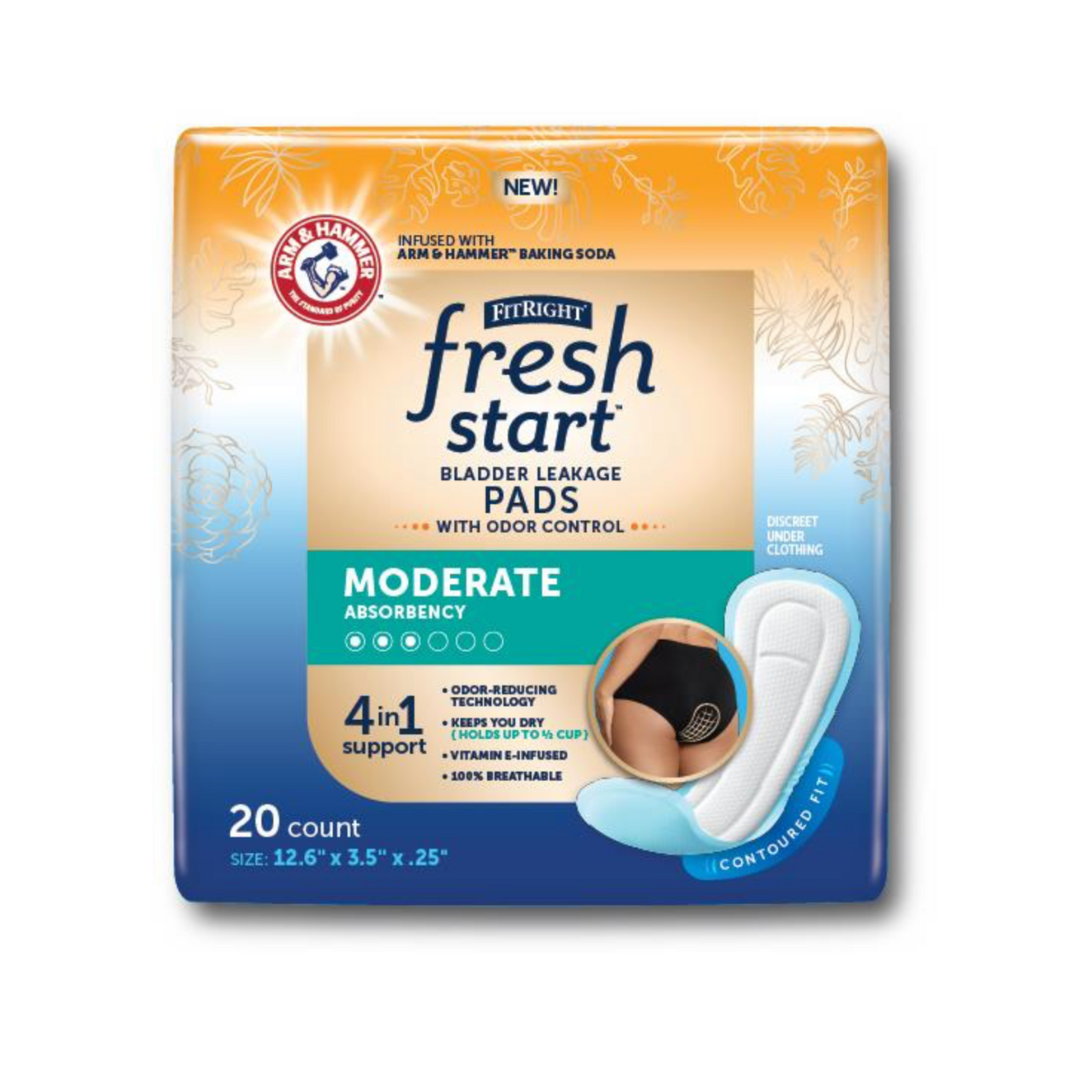 Medline FitRight Fresh Start Liners - Urinary and Postpartum Incontinence Pads - primehubstore.shop Bladder Control Pads