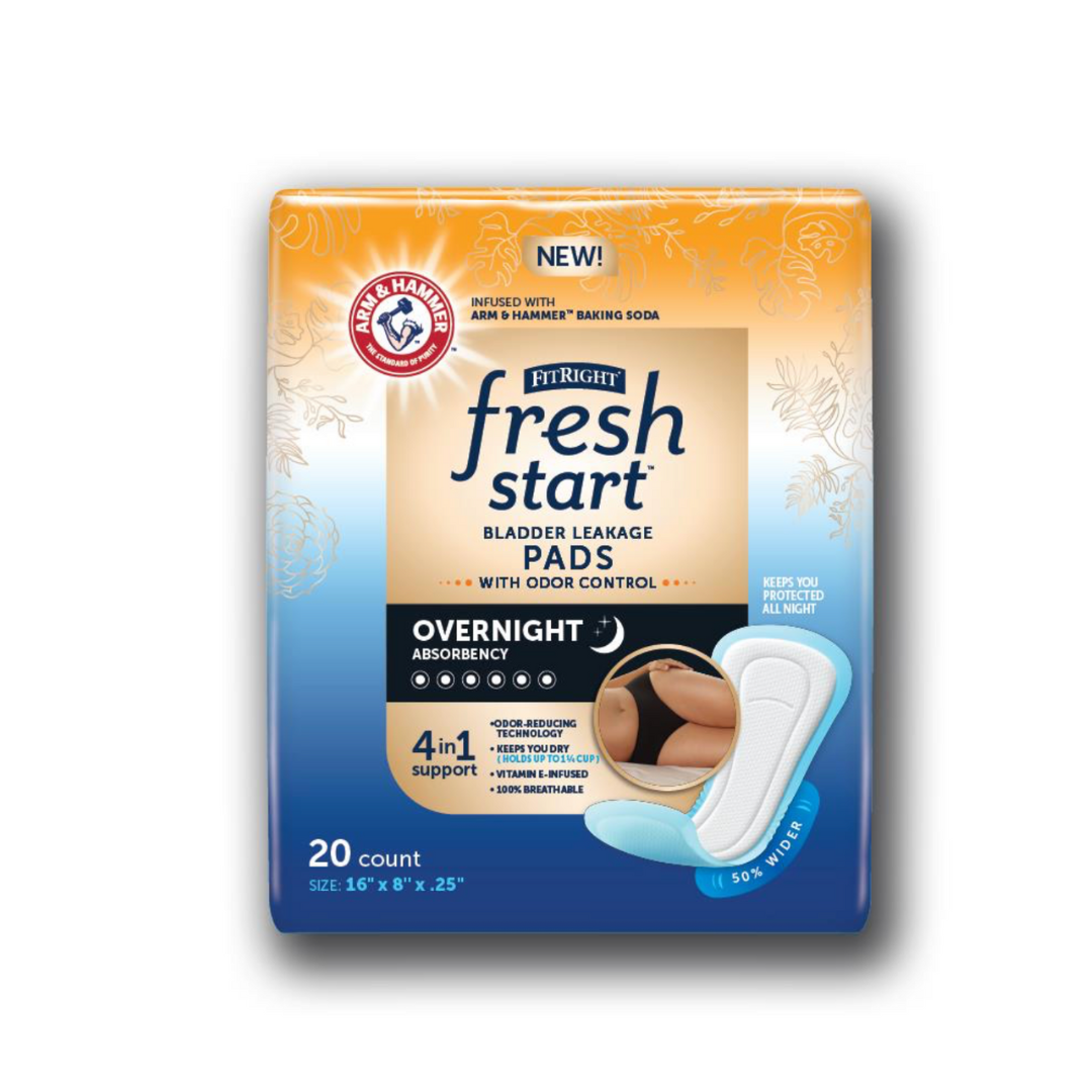 Medline FitRight Fresh Start Liners - Urinary and Postpartum Incontinence Pads - primehubstore.shop Bladder Control Pads