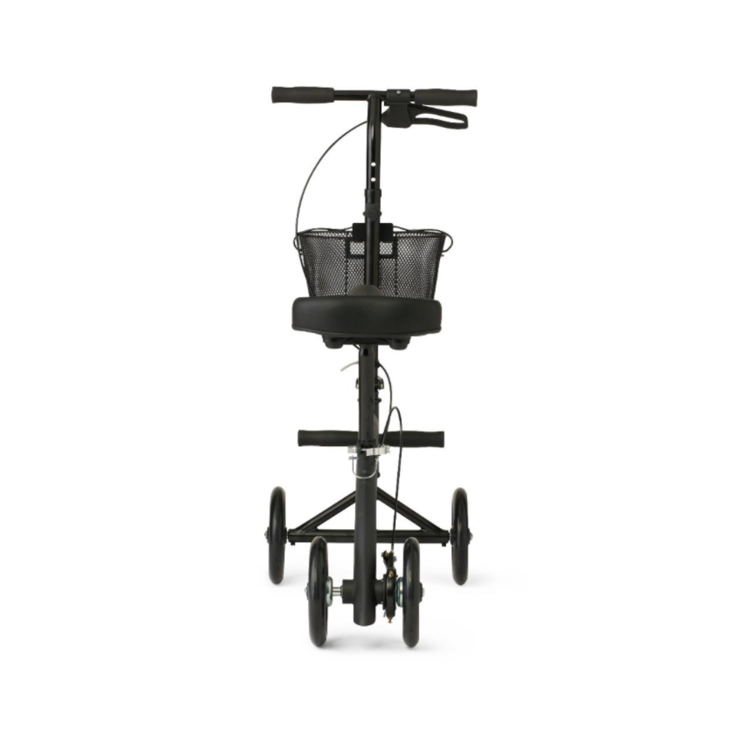 Medline Manual Seated Folding Scooter Knee Walker - Adjustable Height - primehubstore.shop Knee Walkers