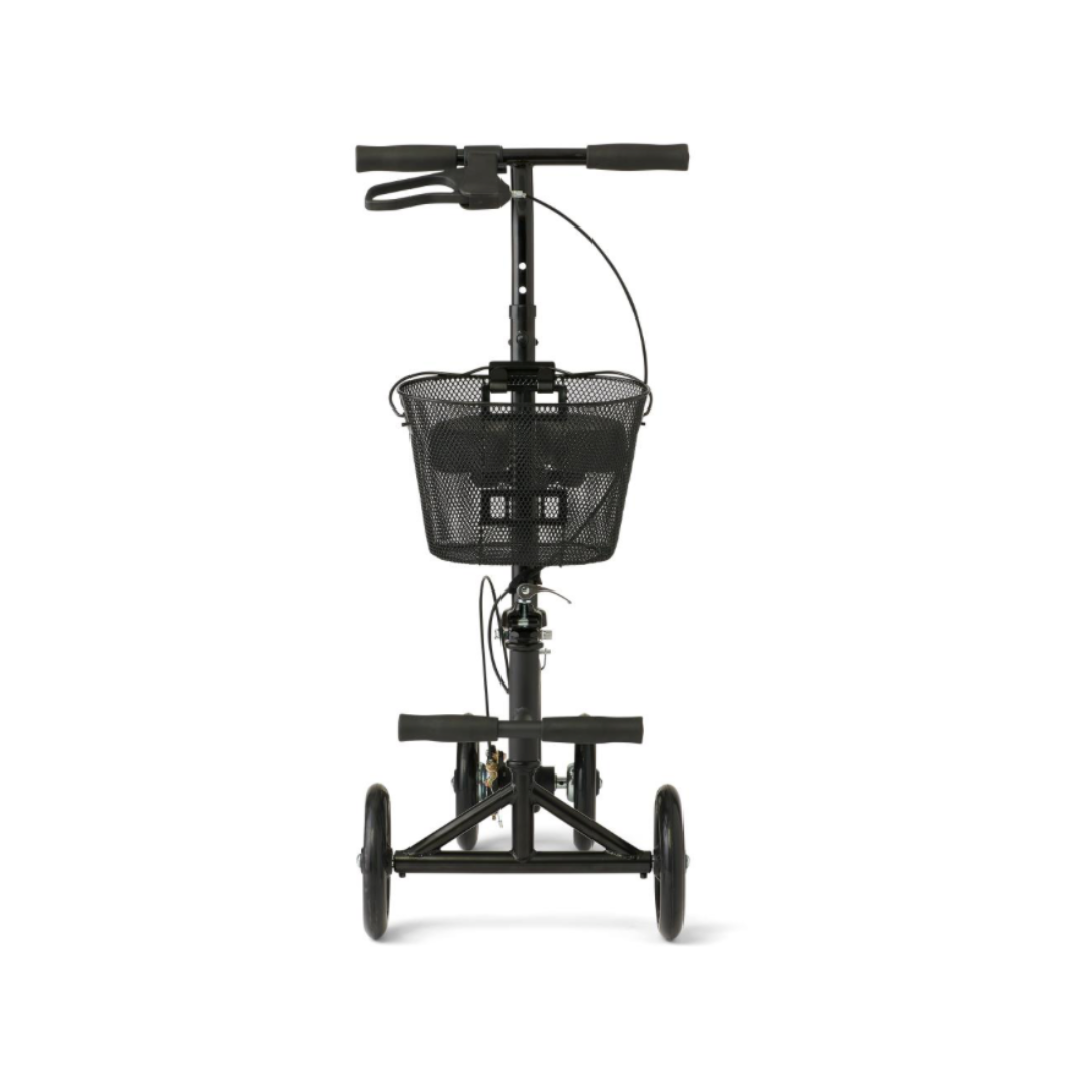 Medline Manual Seated Folding Scooter Knee Walker - Adjustable Height - primehubstore.shop Knee Walkers