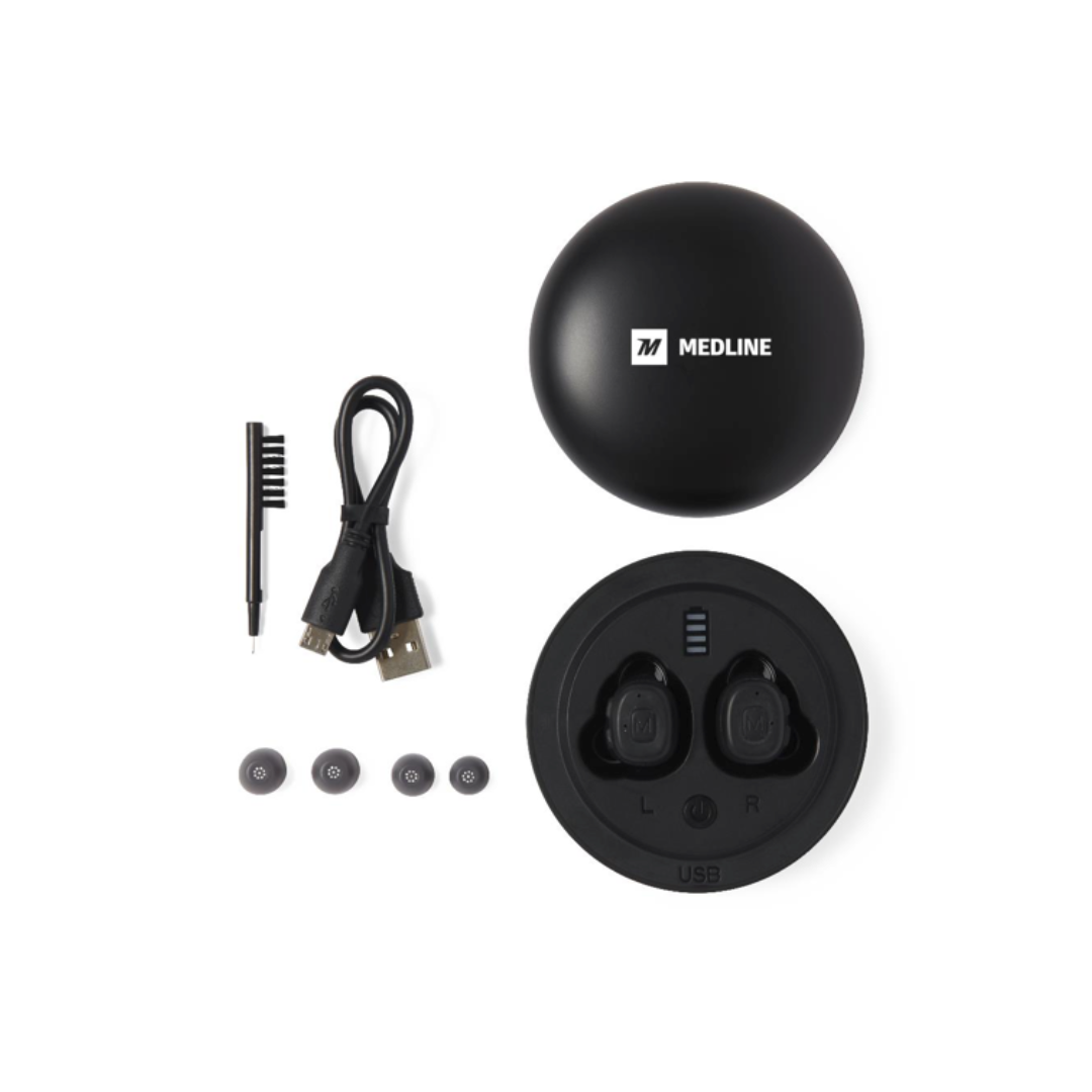 Medline Bluetooth Rechargeable OTC Hearing Aids - primehubstore.shop Hearing Aids