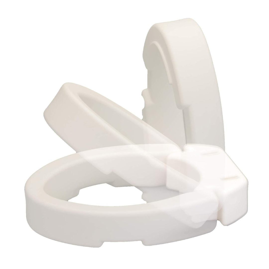 Nova Medical Elongated Hinged Toilet Seat Riser - Adds 3.75 Inches - primehubstore.shop Toilet Seat Risers