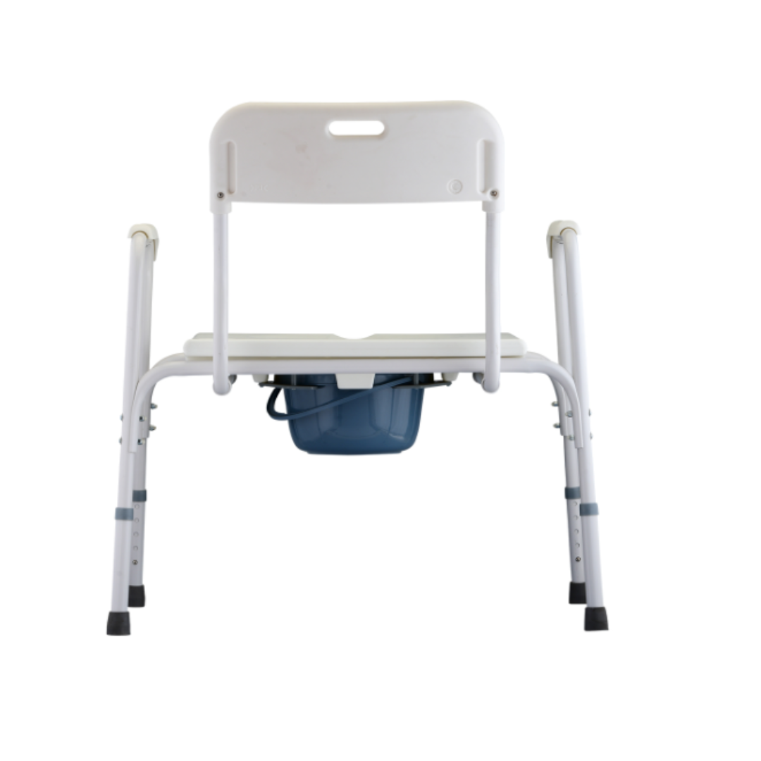 Nova Medical Bariatric Heavy Duty Commode with Back & Wide Seat - primehubstore.shop Commodes