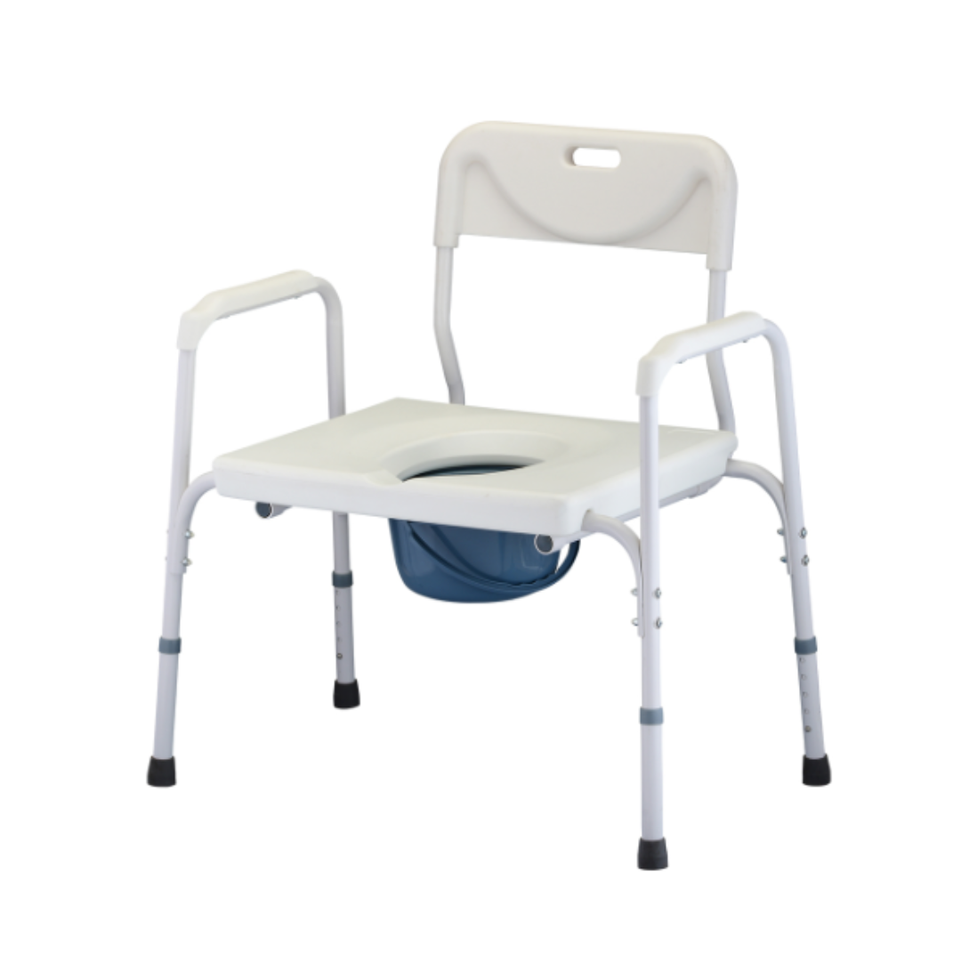 Nova Medical Bariatric Heavy Duty Commode with Back & Wide Seat - primehubstore.shop Commodes