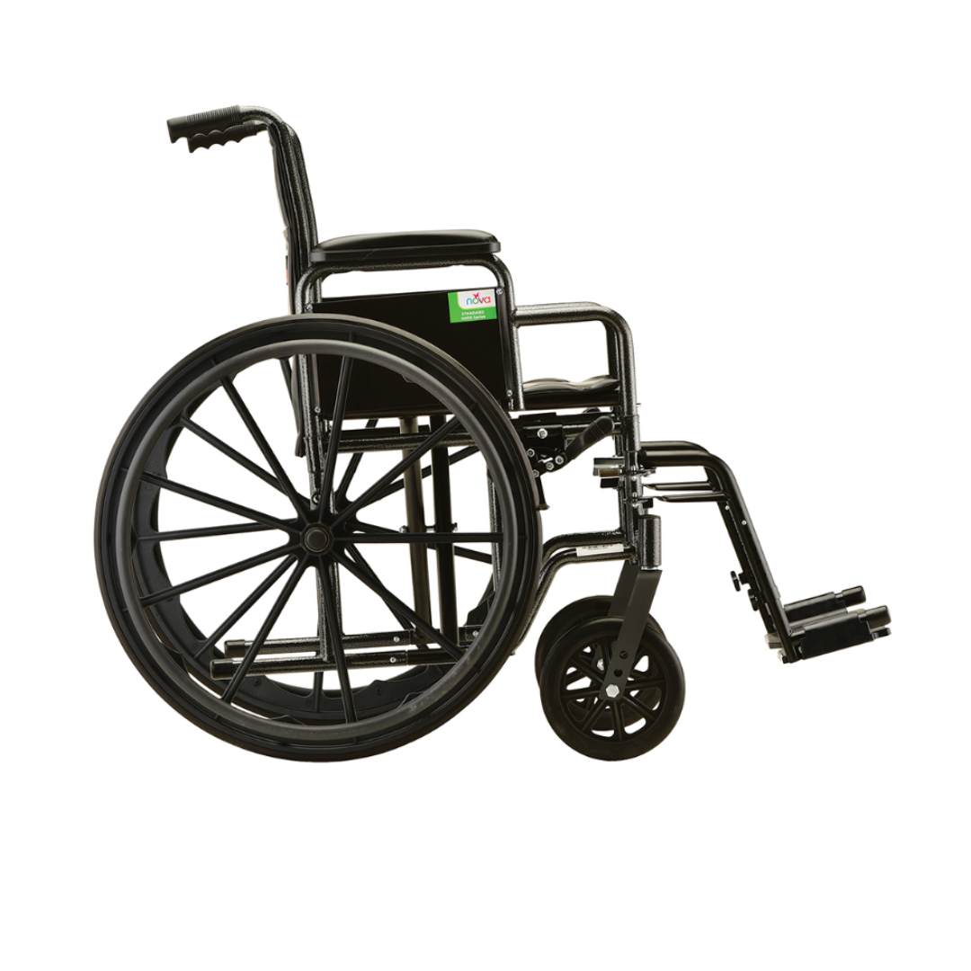 Nova Medical Steel Wheelchair w/ Detachable Desk Arms - primehubstore.shop Wheelchairs