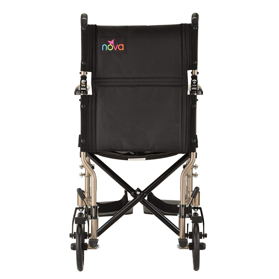 Nova Medical 319 Lightweight 19" Steel Folding Transport Wheelchairs - primehubstore.shop Transport Chairs