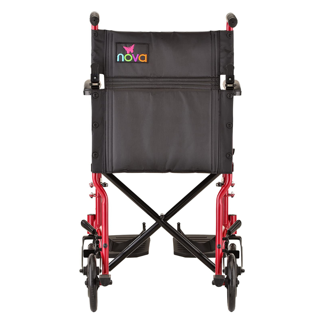 Nova Medical 319 Lightweight 19" Steel Folding Transport Wheelchairs - primehubstore.shop Transport Chairs