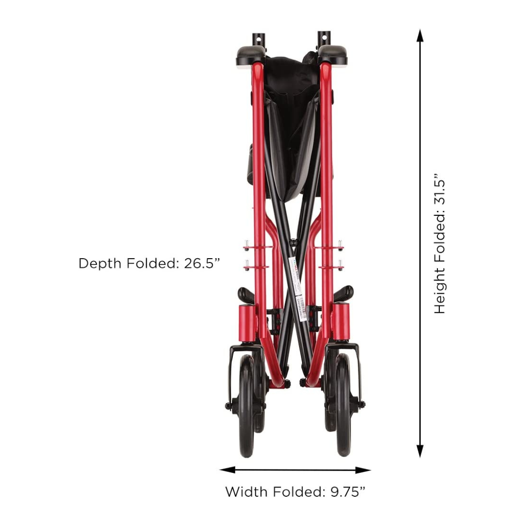 Nova Medical 319 Lightweight 19" Steel Folding Transport Wheelchairs - primehubstore.shop Transport Chairs