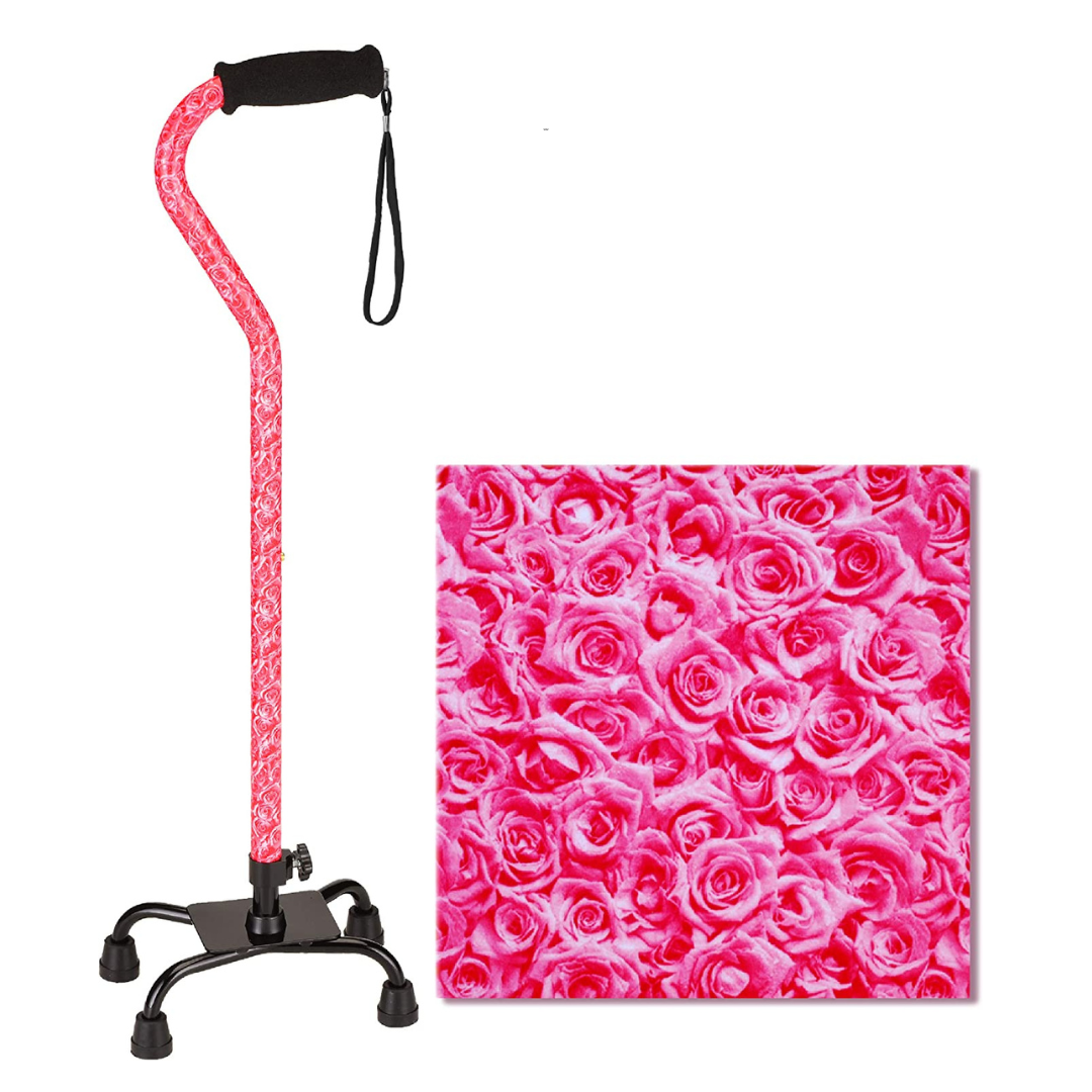 Nova Medical Lightweight Height Adjustable Quad Canes with Soft Grip Handle - primehubstore.shop Quad Canes