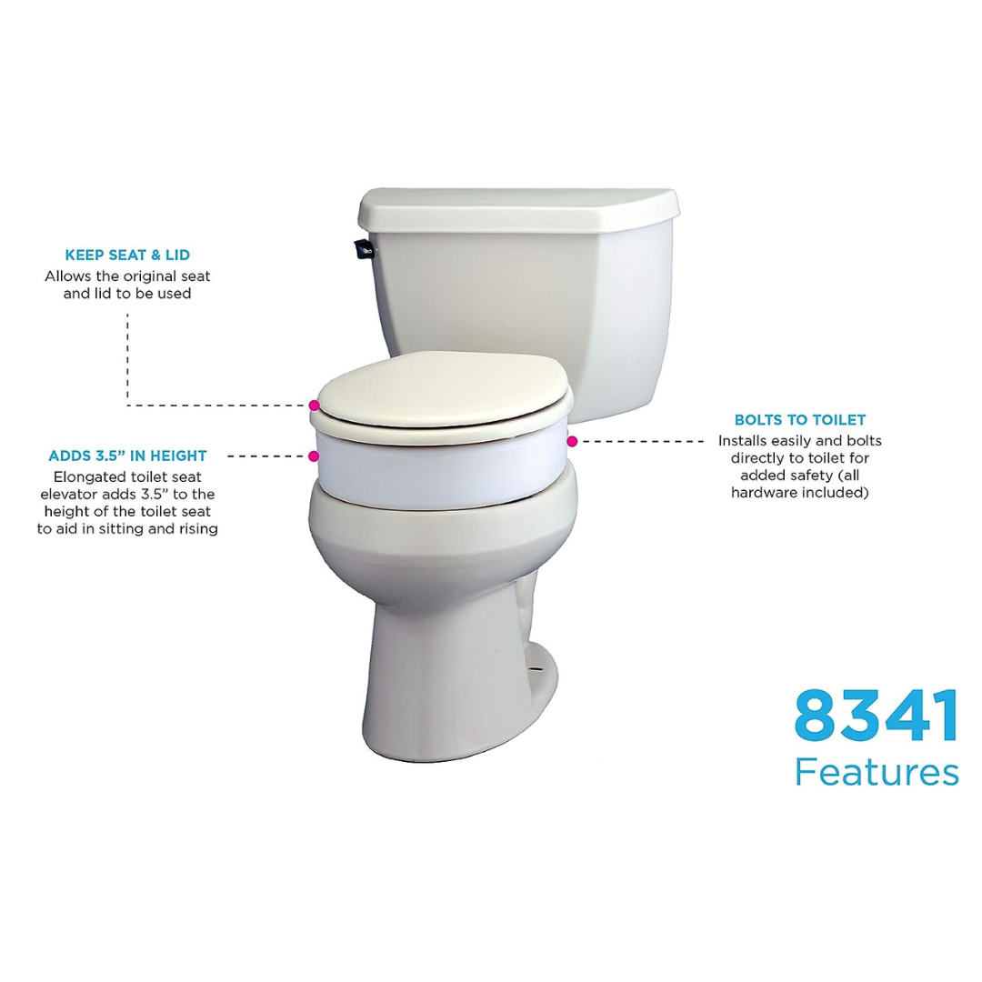 Nova Medical Raised Toilet Seats - Adds 3.5 Inches - primehubstore.shop Raised Toilet Seats
