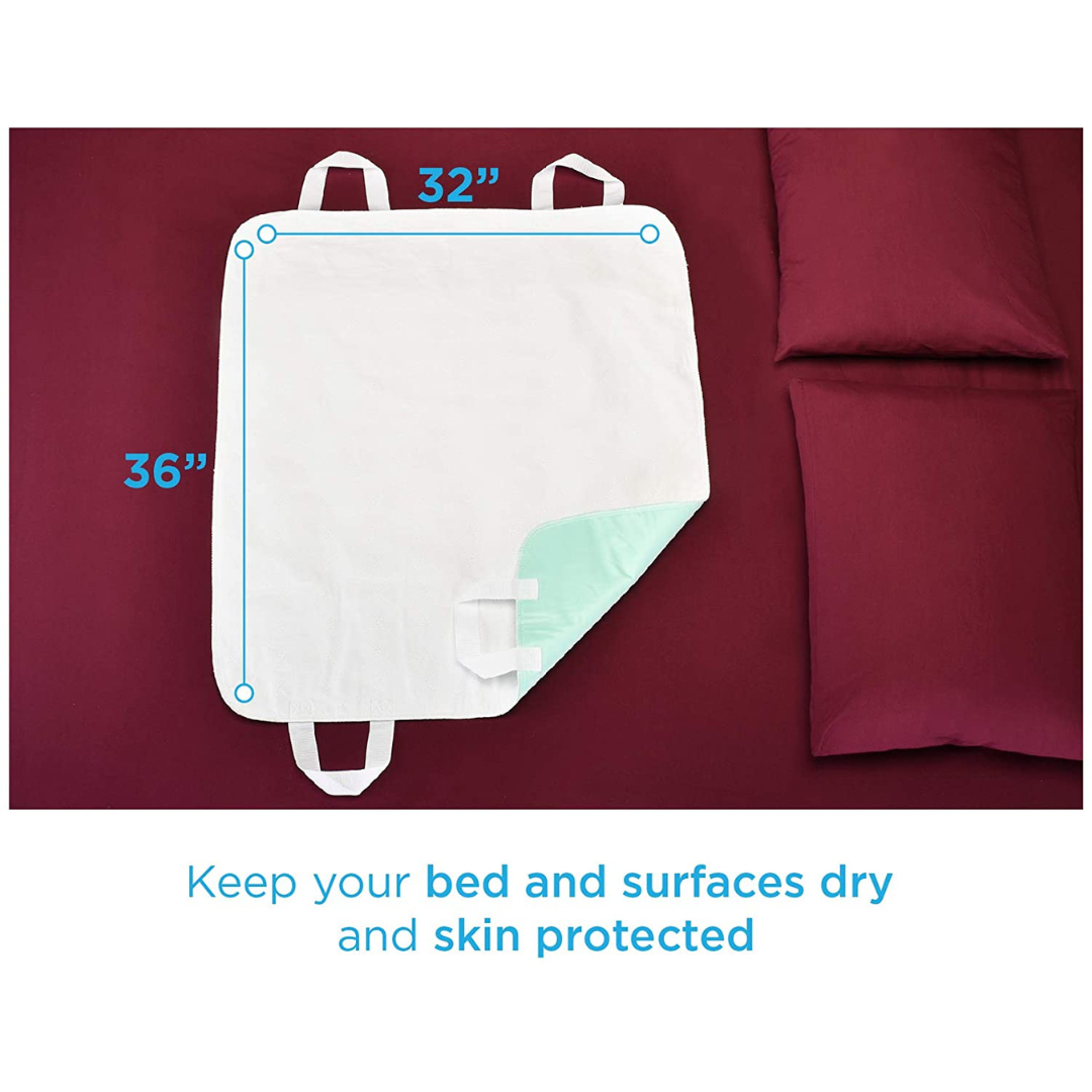 Nova Medical Waterproof Reusable Underpads with Positioning Straps - primehubstore.shop Underpads