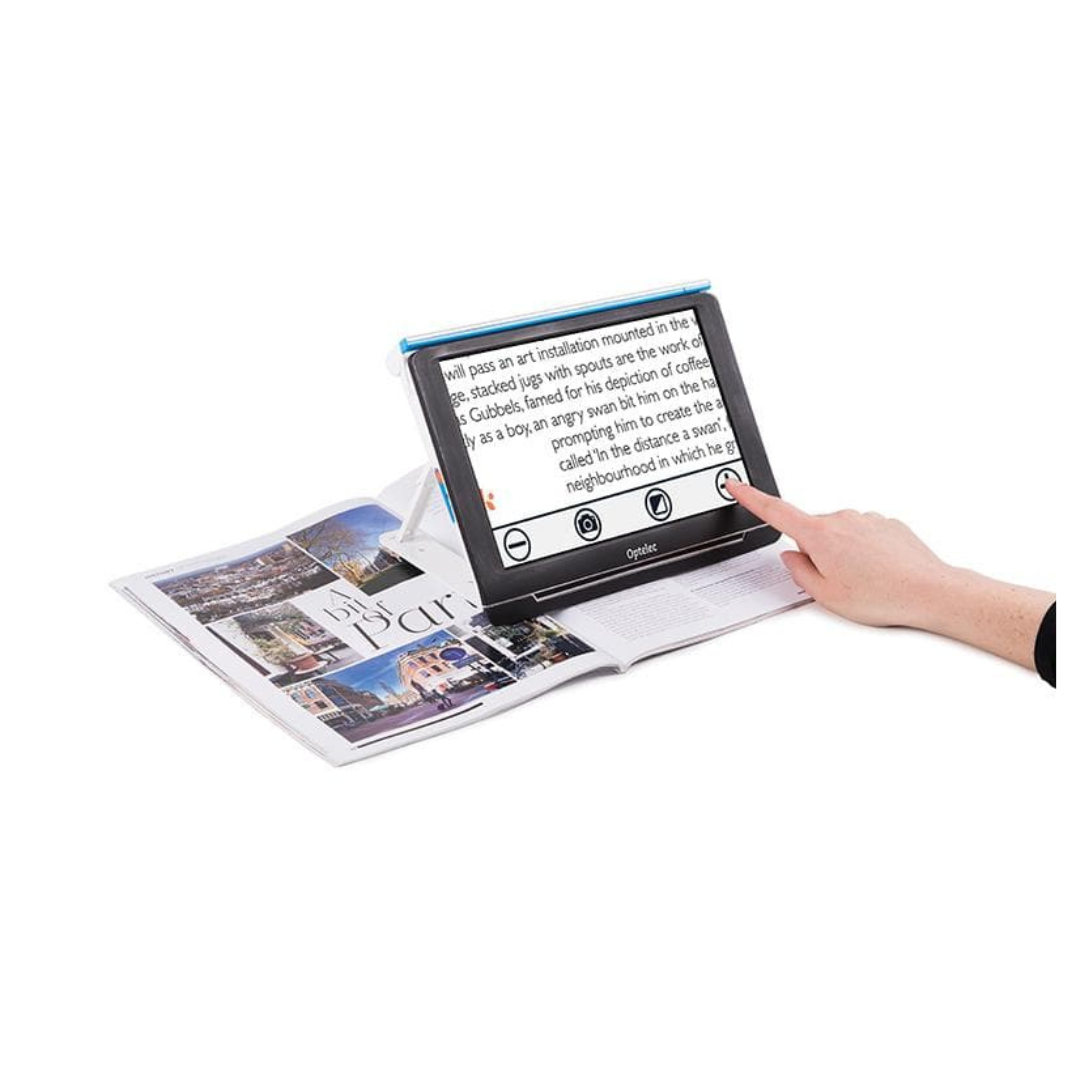 Optelec Compact 10 HD Portable Folding Low Vision Video Magnifier - 10" Screen - primehubstore.shop Handheld Video Magnifiers