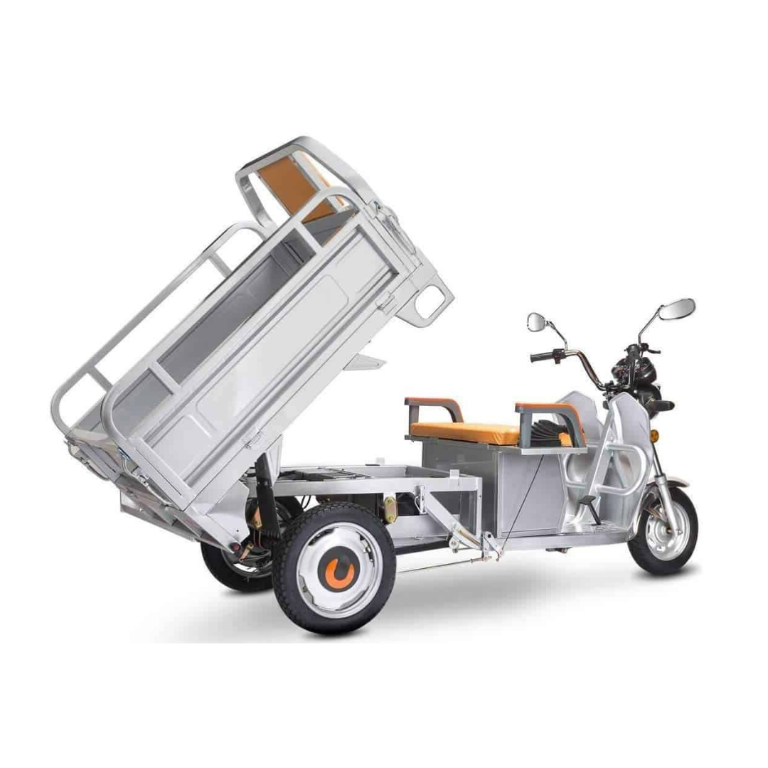 PET Electric Cargo Scooter Truck with Manual Tail Bed Lifting – 3 Wheeled - primehubstore.shop Scooters