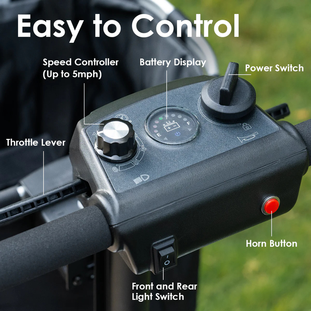 Paiseec D3 Lightweight Mobility Scooter - FAA Approved - primehubstore.shop Mobility Scooters