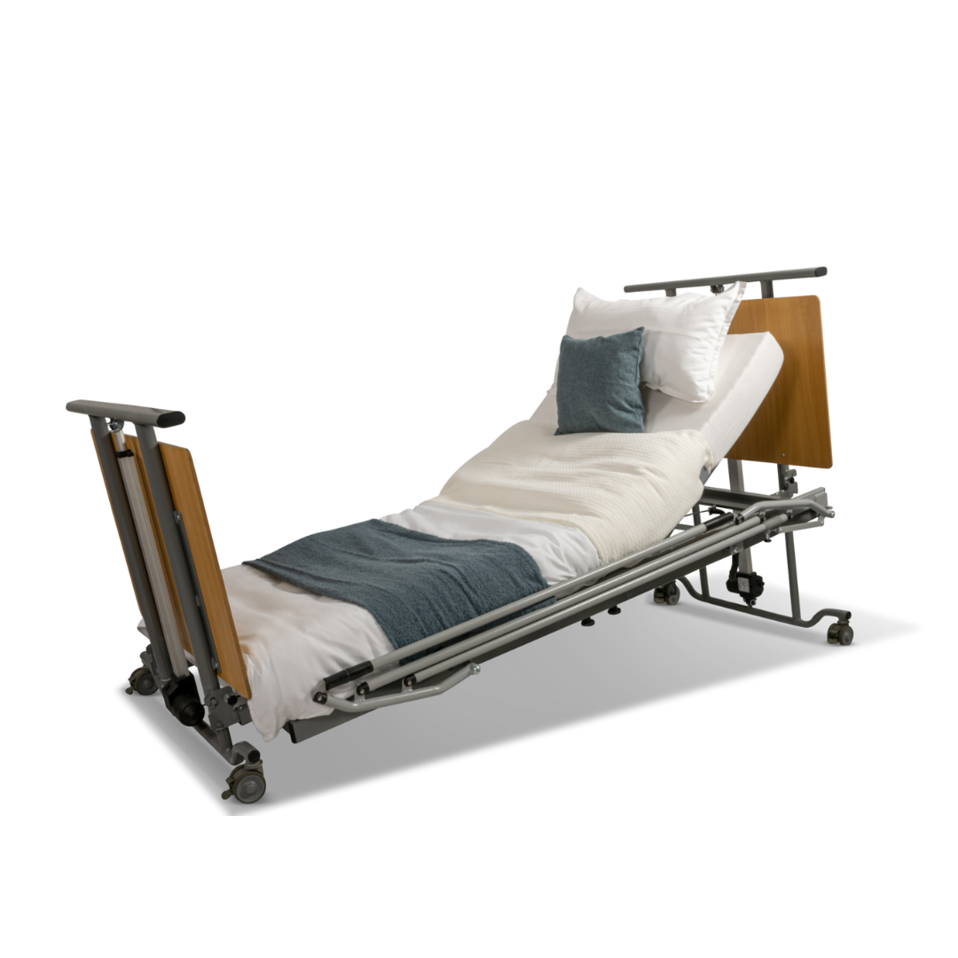 Prius Healthcare Descend Ultra-Low Full Electric Floor Bed - primehubstore.shop Bed Packages