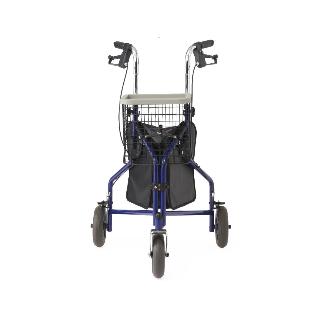 Medline 3-Wheel Steel Rollator Rolling Walker - primehubstore.shop Rollators