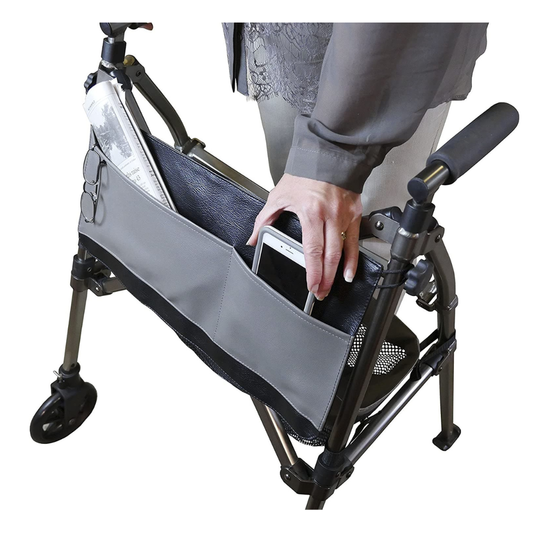 Signature Life Folding Elite Travel Rolling Walker with 2 Wheels - Weighs Only 8 lbs - primehubstore.shop walkers