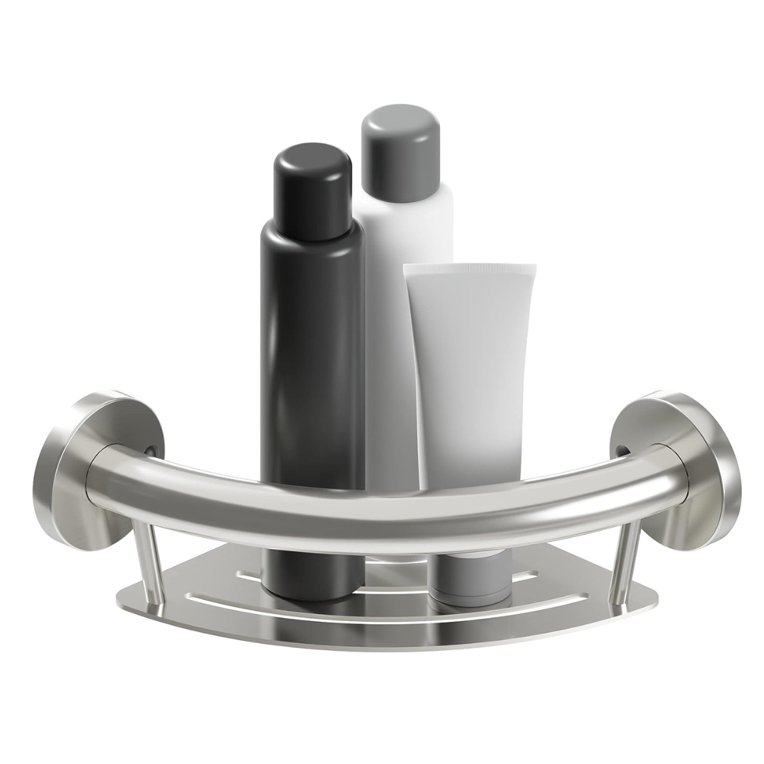 HealthCraft Plus Series Bathroom Grab Bar & Corner Shelf - primehubstore.shop Grab Bars & Safety Rails