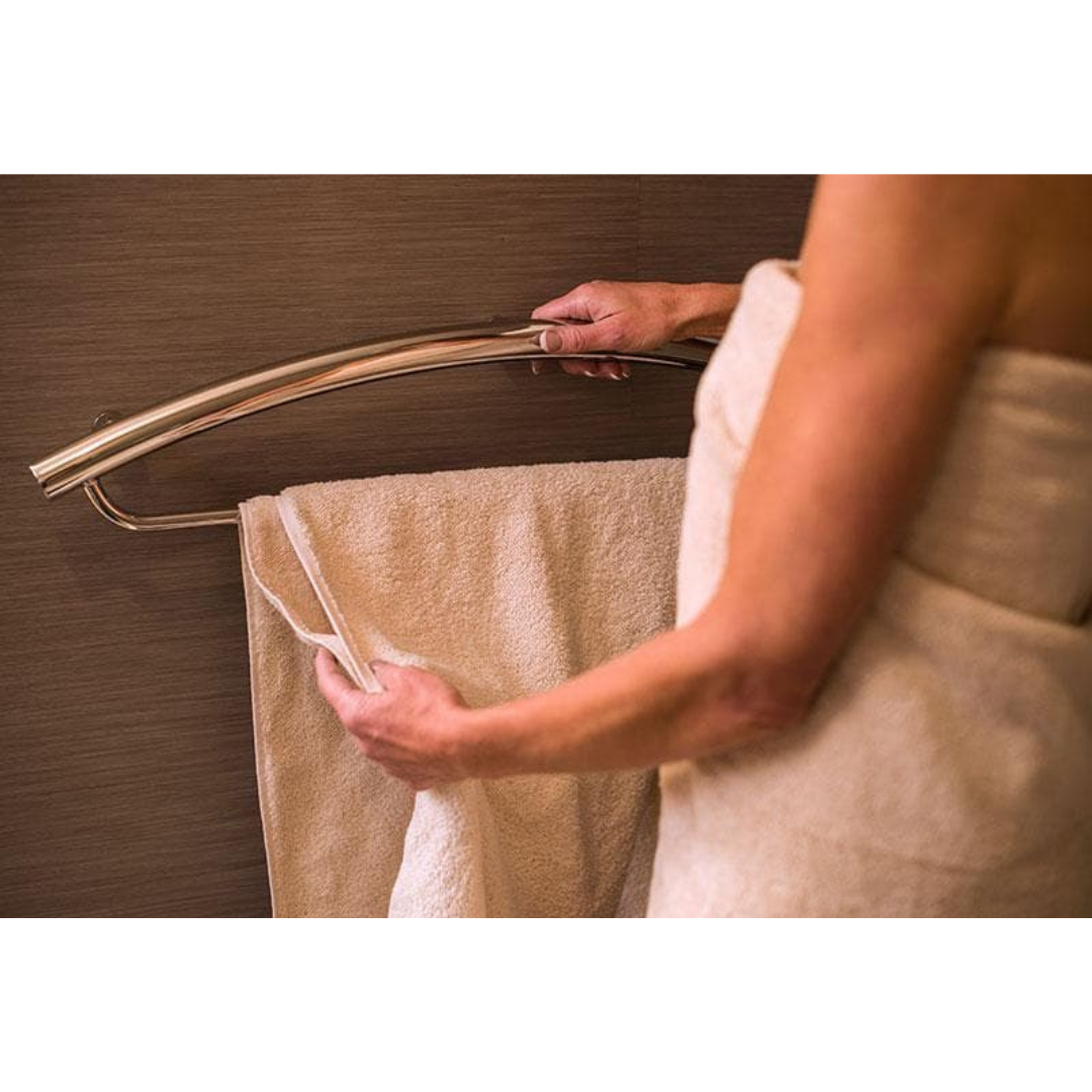 Invisia Sleek Towel Bar & Fall Prevention Grab Bar - 500 lb Weight Capacity - primehubstore.shop Towel Bars
