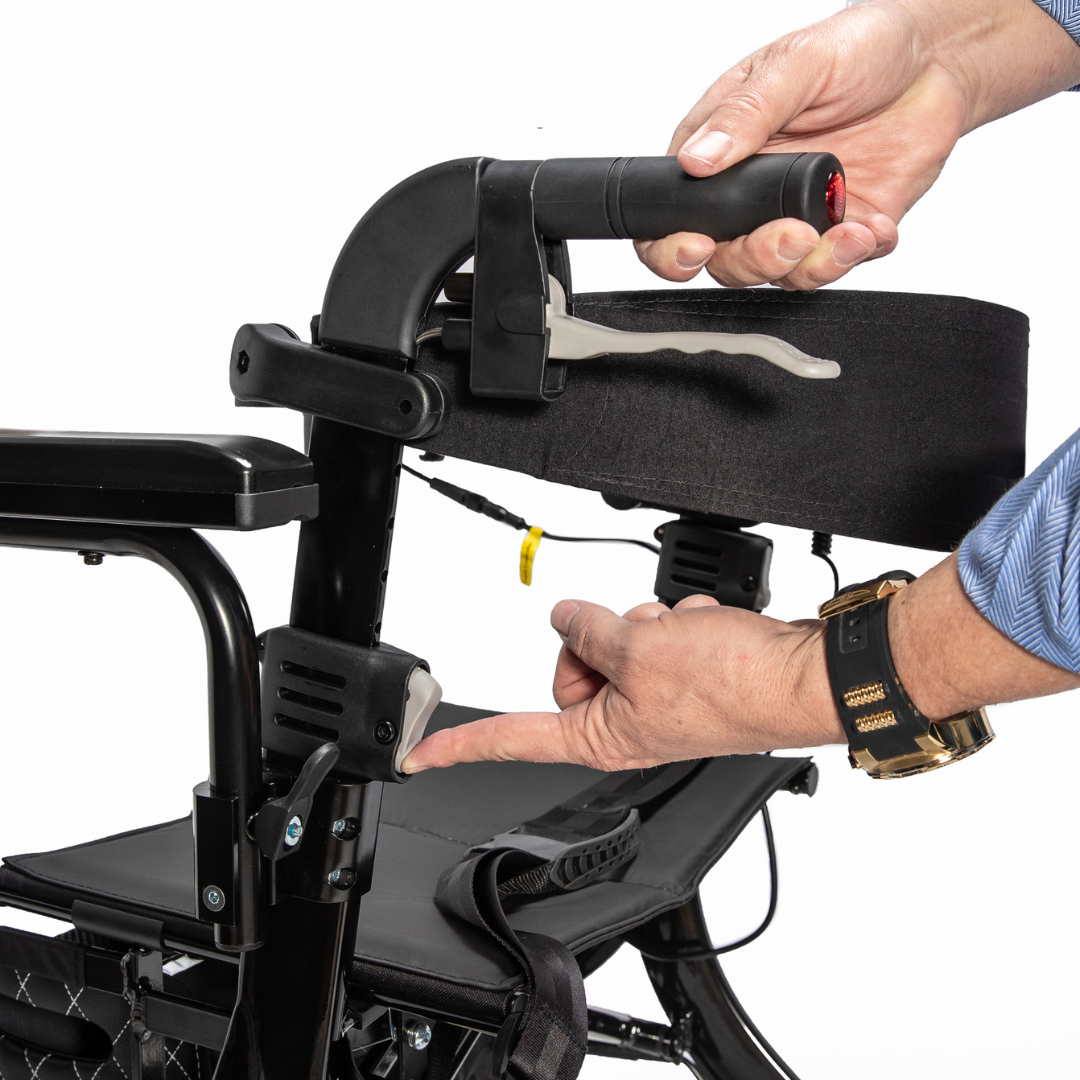 Miracle Mobility 4N1 Ultra Lite Electric Walker Wheelchair - primehubstore.shop Power Chairs