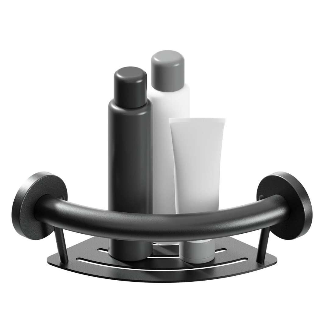 HealthCraft Plus Series Bathroom Grab Bar & Corner Shelf - primehubstore.shop Grab Bars & Safety Rails