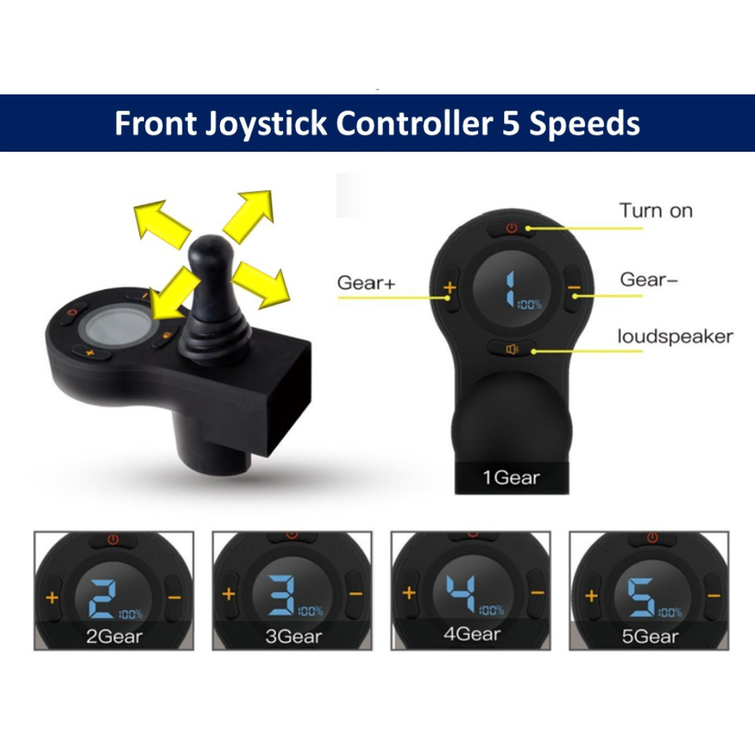 Miracle Mobility 4N1 Ultra Lite Electric Walker Wheelchair - primehubstore.shop Power Chairs