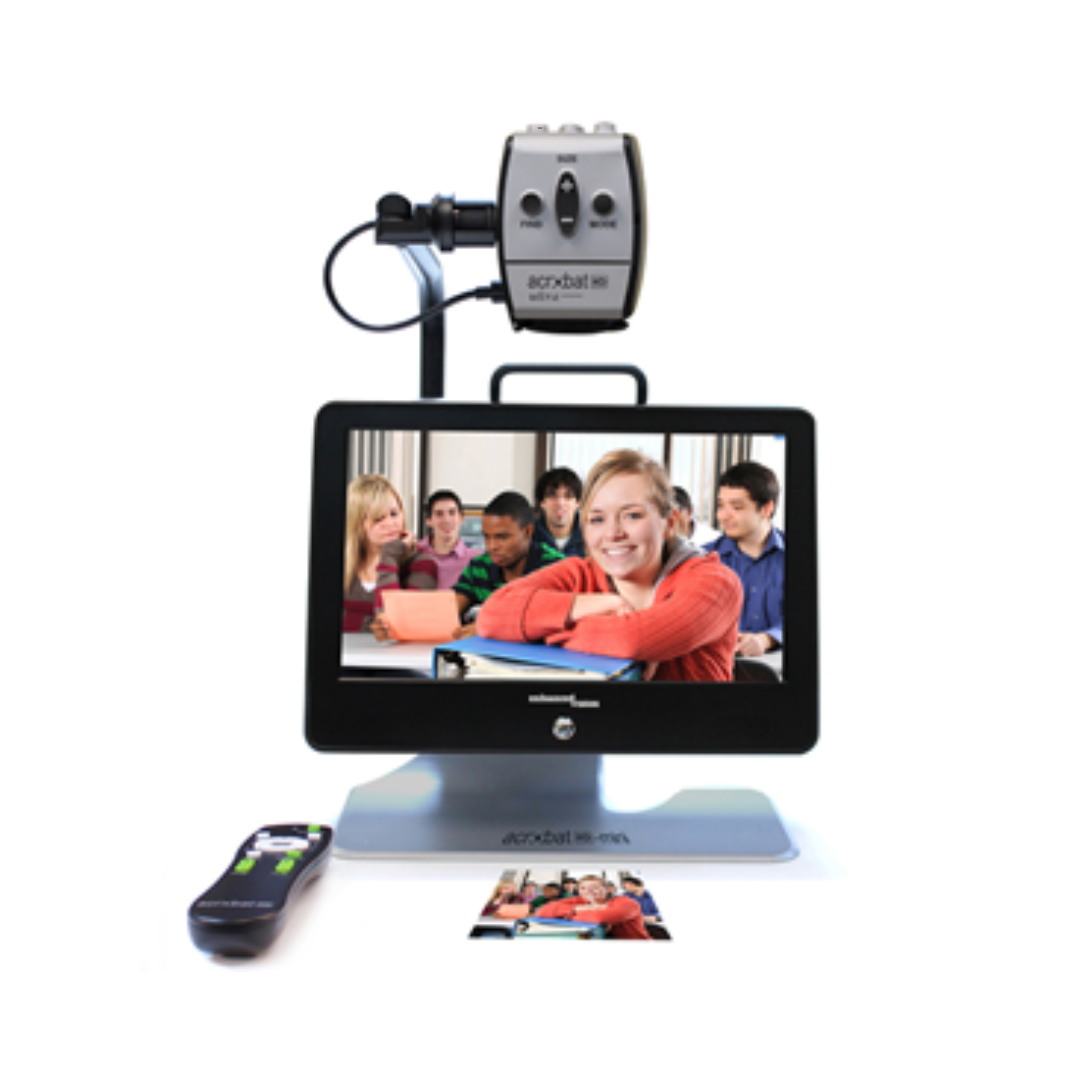 Enhanced Vision Acrobat HD Mini Ultra Portable Battery Operated Electronic Magnifier - primehubstore.shop Vision Enhancers