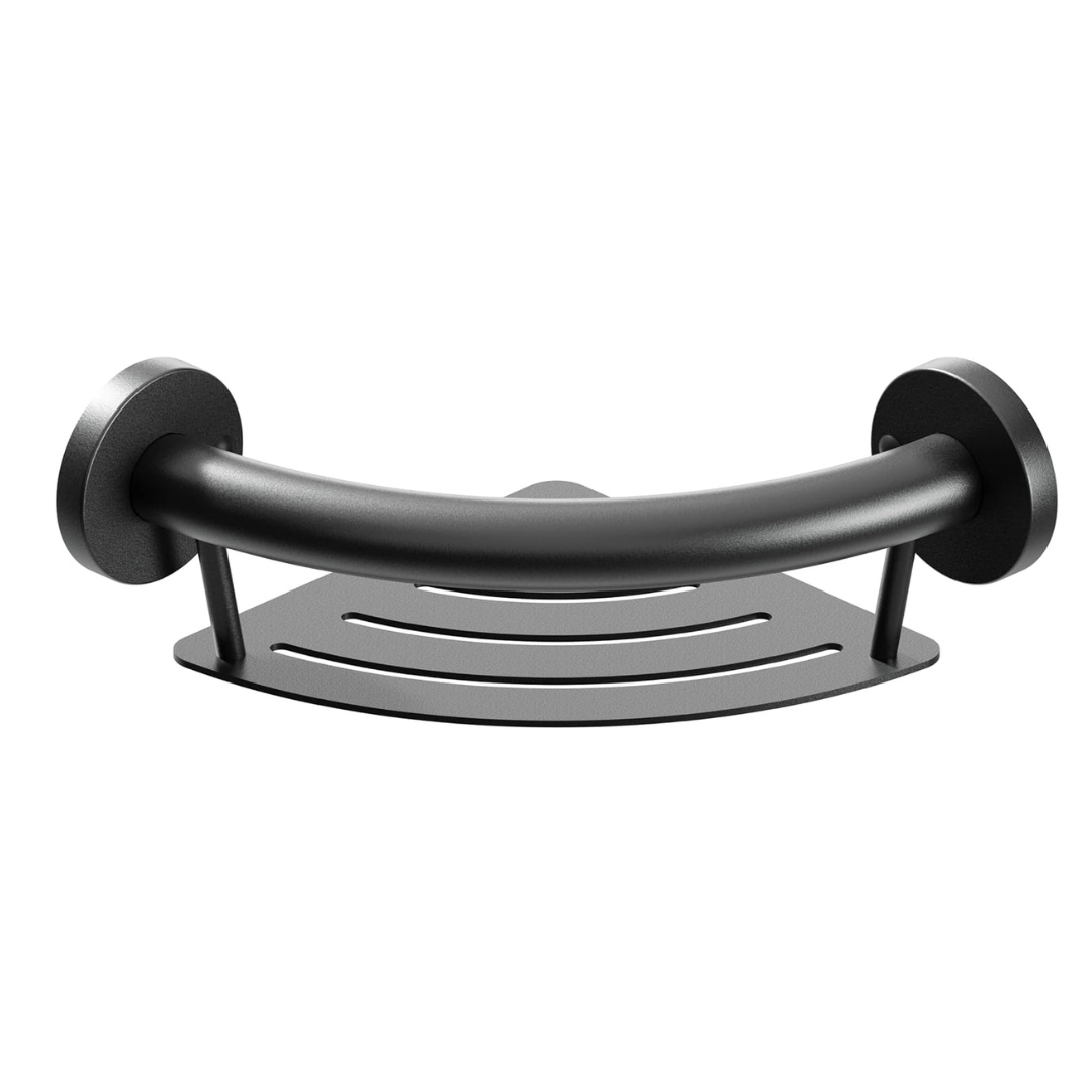 HealthCraft Plus Series Bathroom Grab Bar & Corner Shelf - primehubstore.shop Grab Bars & Safety Rails