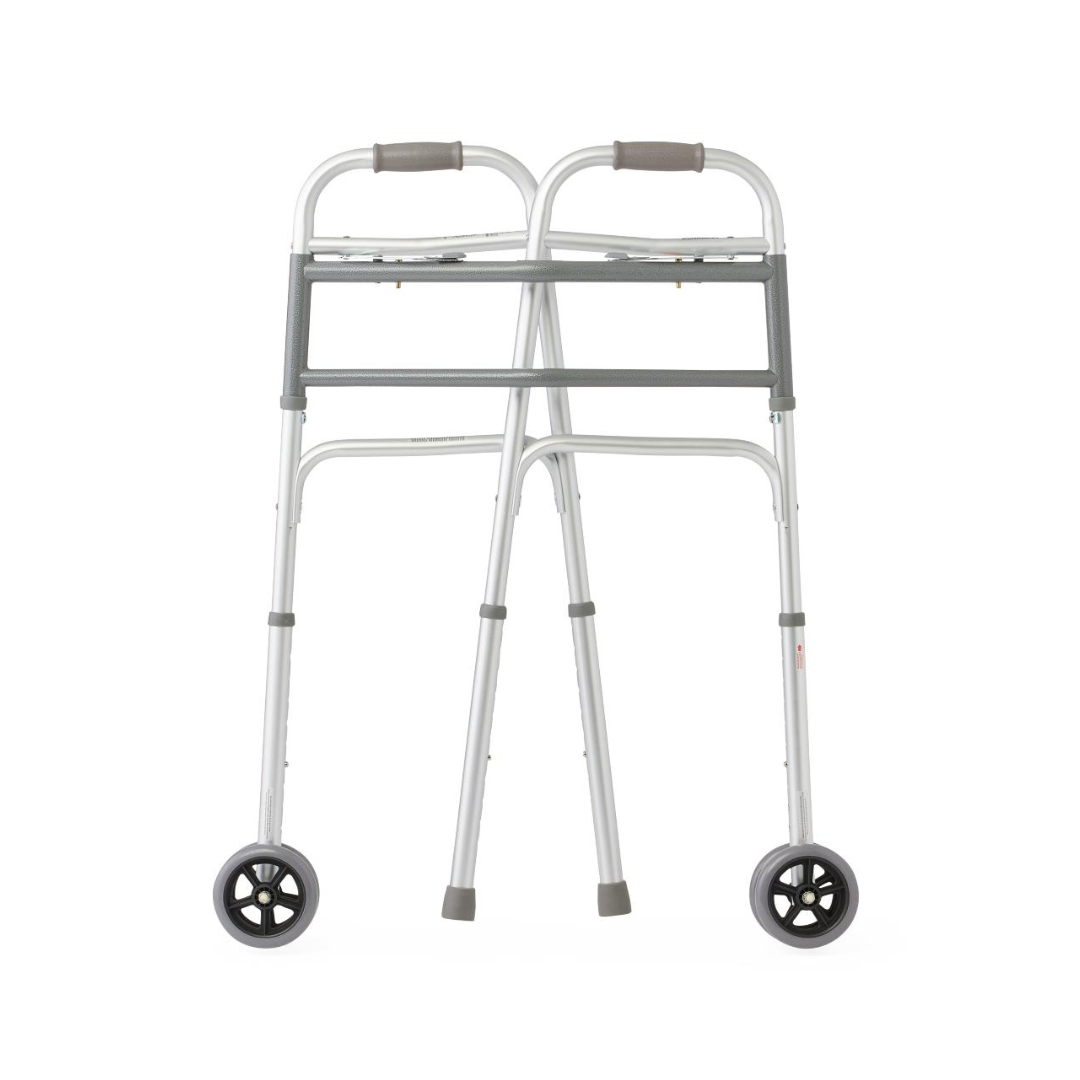 Medline Bariatric Walker with 5" Wheels - 500 lb Capacity - Open Box - primehubstore.shop walkers