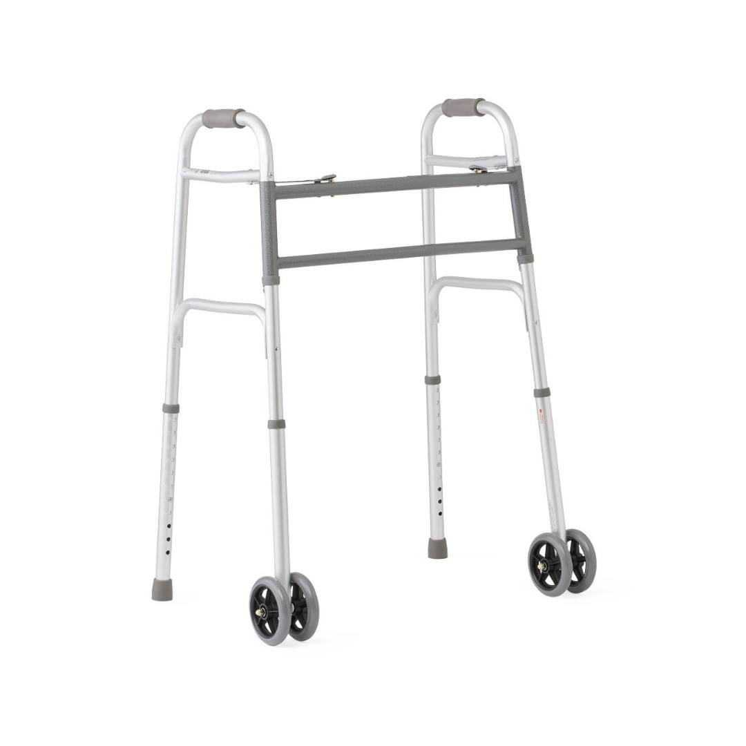 Medline Bariatric Walker with 5" Wheels - 500 lb Capacity - Open Box - primehubstore.shop walkers