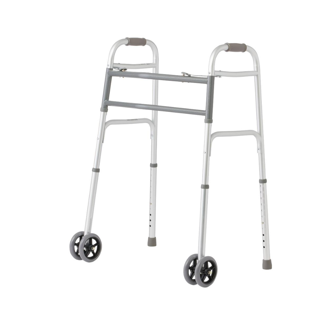 Medline Bariatric Walker with 5" Wheels - 500 lb Capacity - Open Box - primehubstore.shop walkers