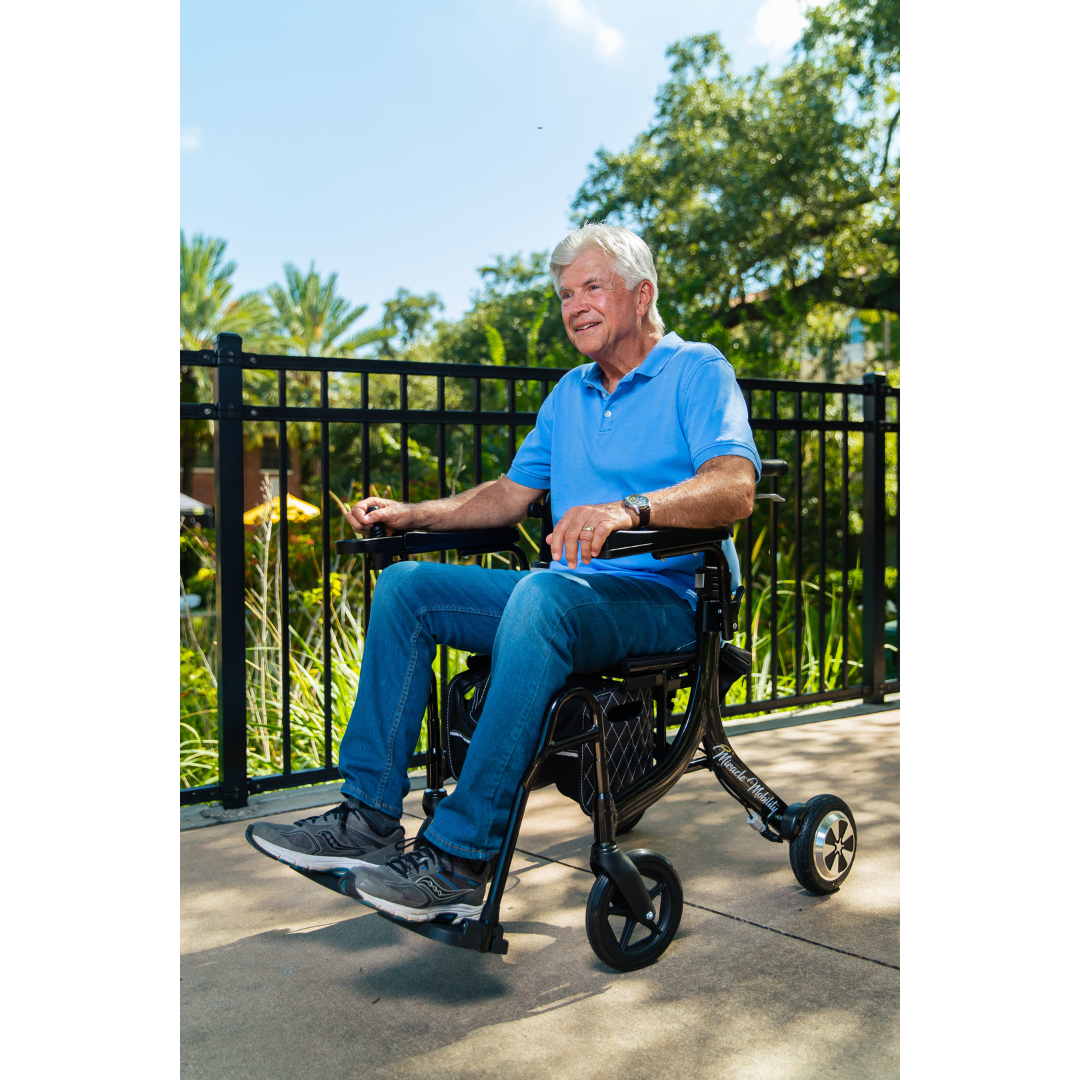 Miracle Mobility 4N1 Ultra Lite Electric Walker Wheelchair - primehubstore.shop Power Chairs