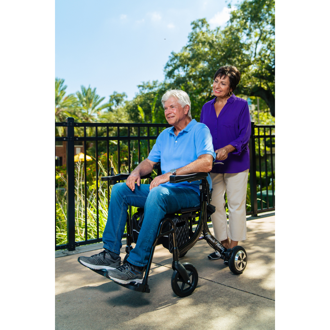 Miracle Mobility 4N1 Ultra Lite Electric Walker Wheelchair - primehubstore.shop Power Chairs
