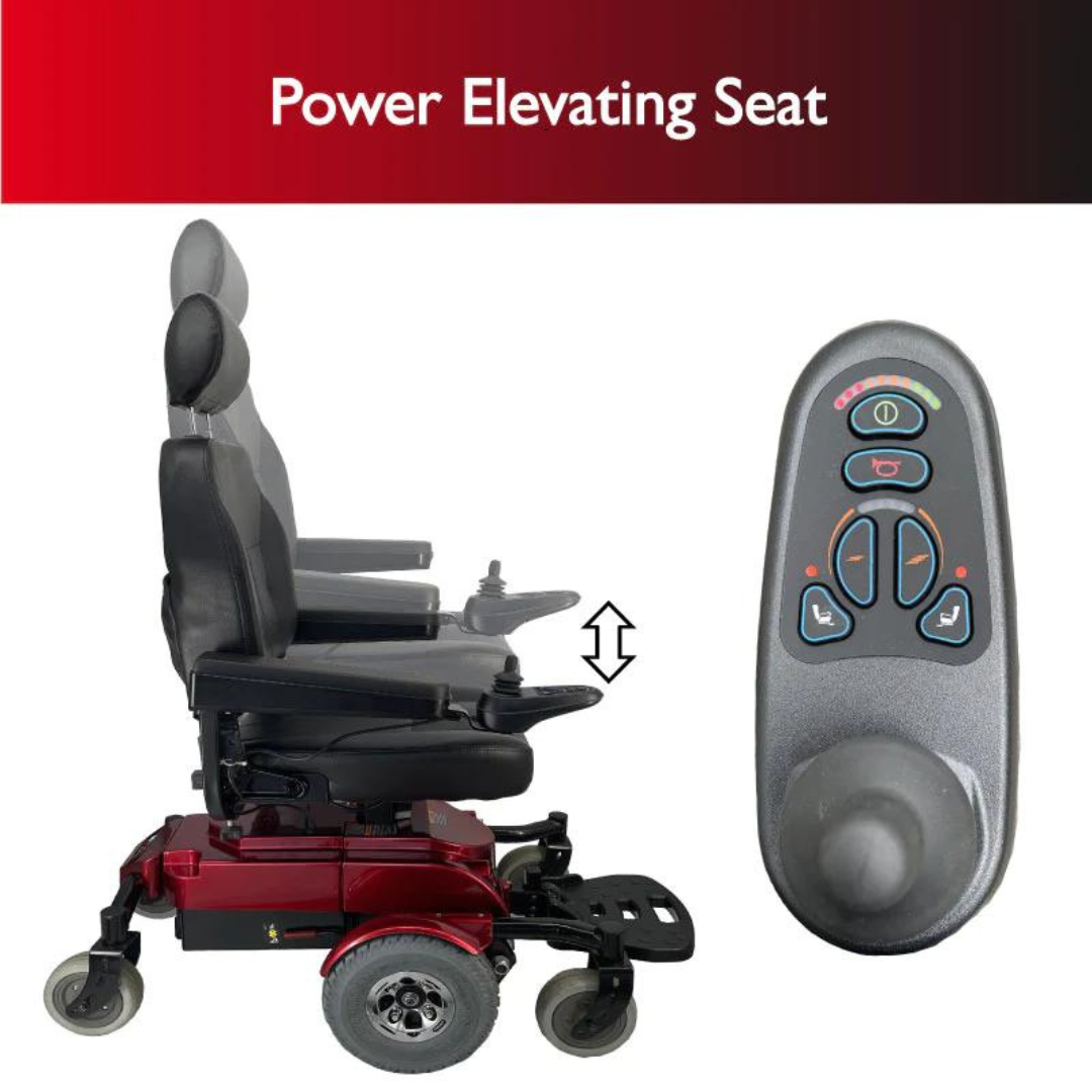 Zip’r Mantis SE Electric Wheelchair with Power Adjustable Seat - primehubstore.shop Power Chairs