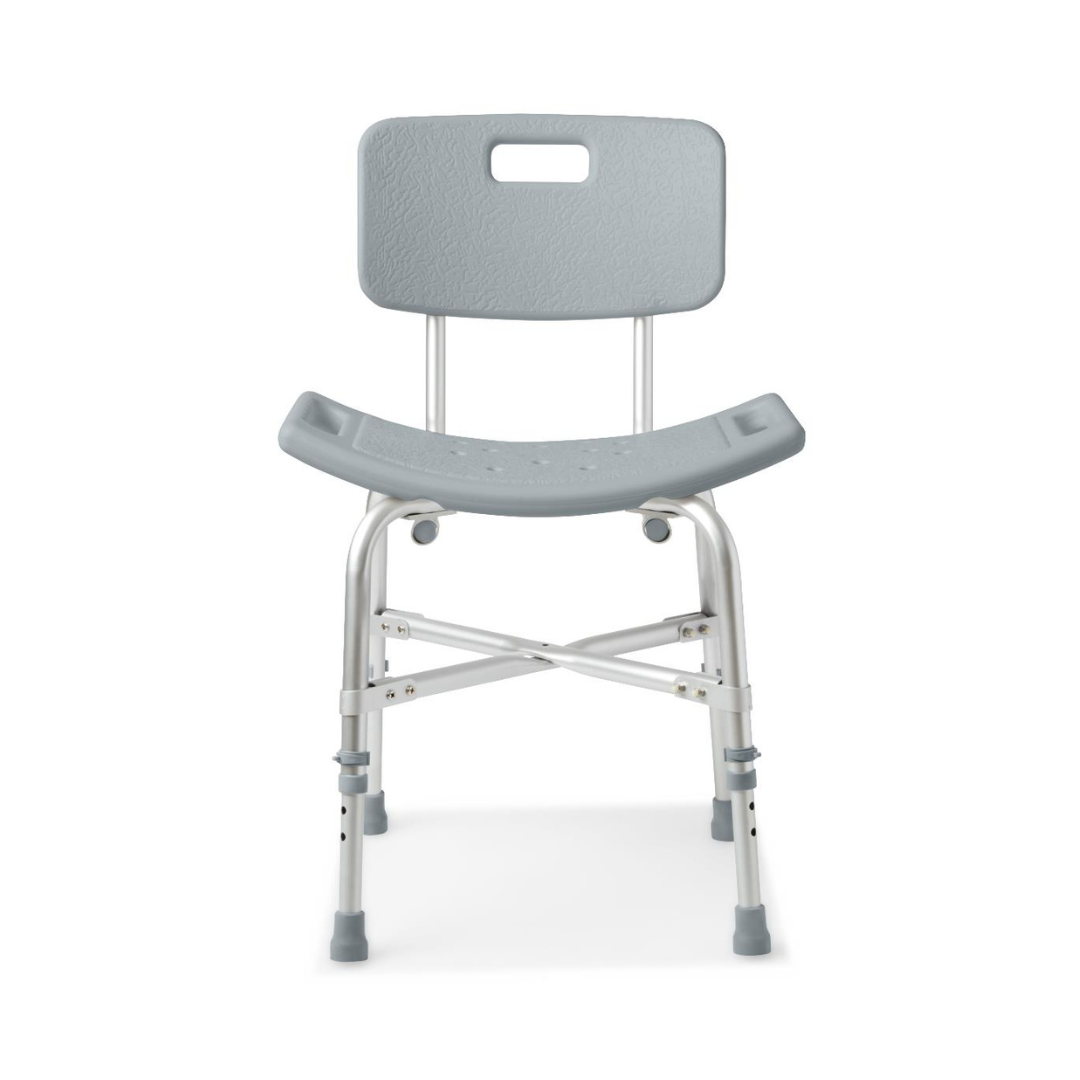 Medline Bariatric Shower Chair with Backrest - 550 lbs Capacity - primehubstore.shop Shower Chairs