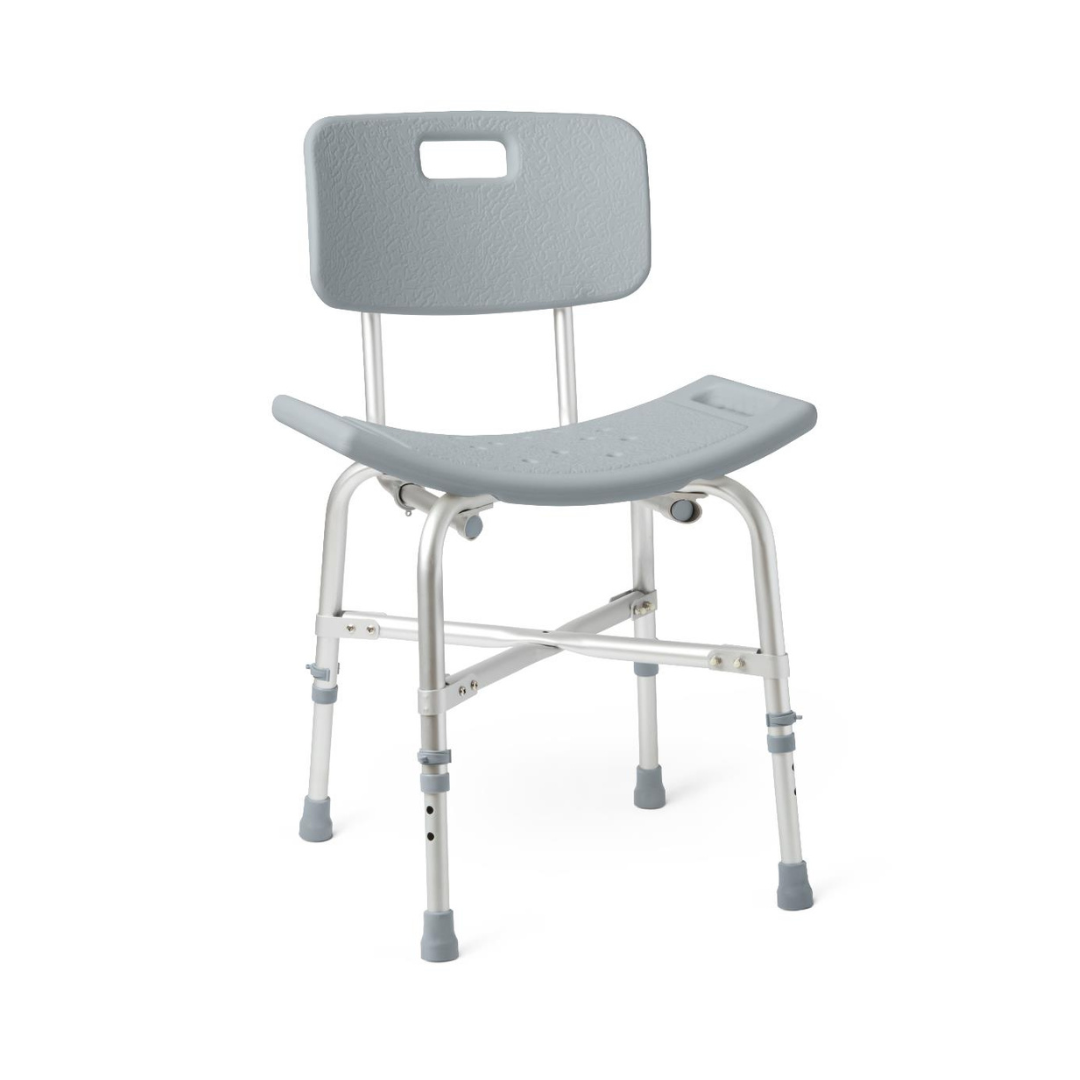 Medline Bariatric Shower Chair with Backrest - 550 lbs Capacity - primehubstore.shop Shower Chairs