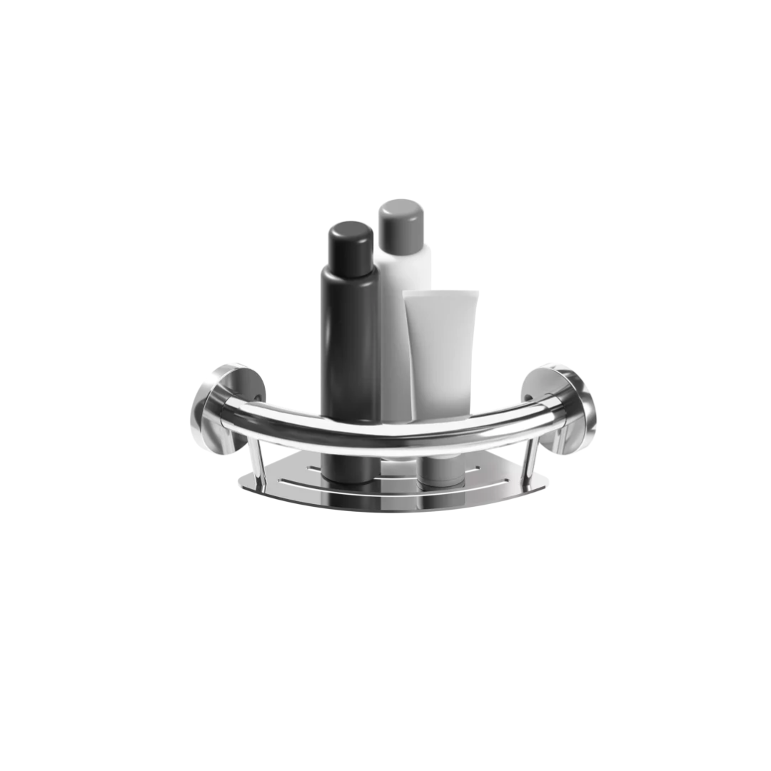 HealthCraft Plus Series Bathroom Grab Bar & Corner Shelf - primehubstore.shop Grab Bars & Safety Rails