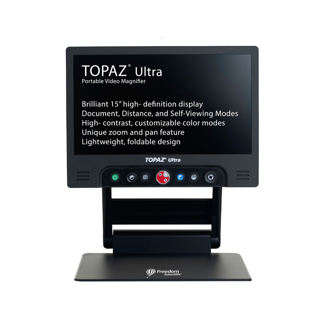 Freedom Scientific TOPAZ Ultra Folding Portable Magnifier - Full HD - primehubstore.shop Portable Video Magnifiers