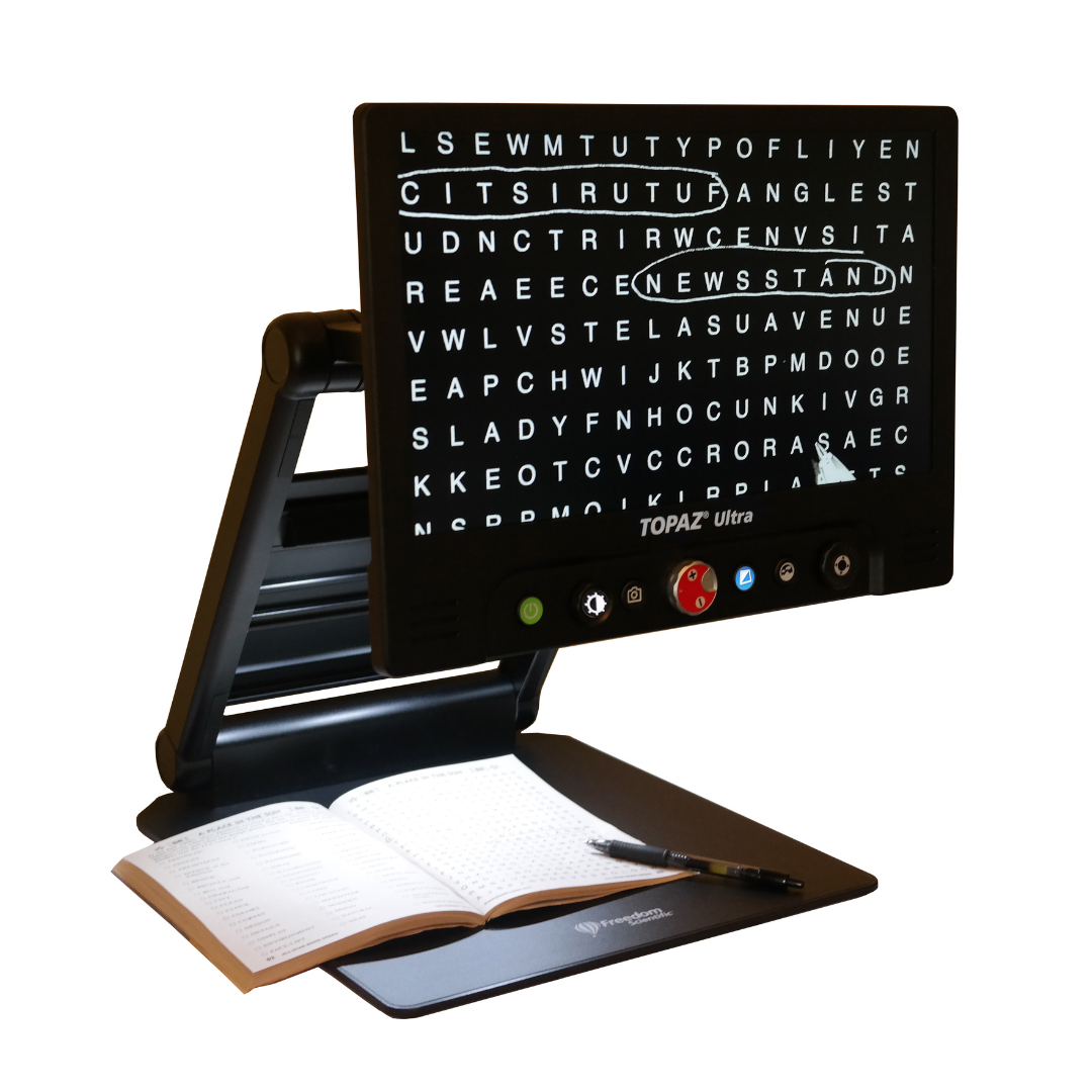 Freedom Scientific TOPAZ Ultra Folding Portable Magnifier - Full HD - primehubstore.shop Portable Video Magnifiers