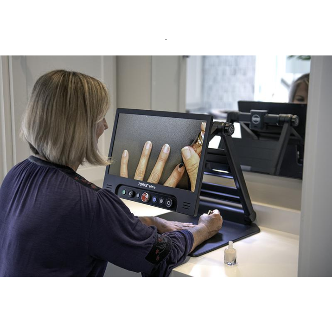 Freedom Scientific TOPAZ Ultra Folding Portable Magnifier - Full HD - primehubstore.shop Portable Video Magnifiers