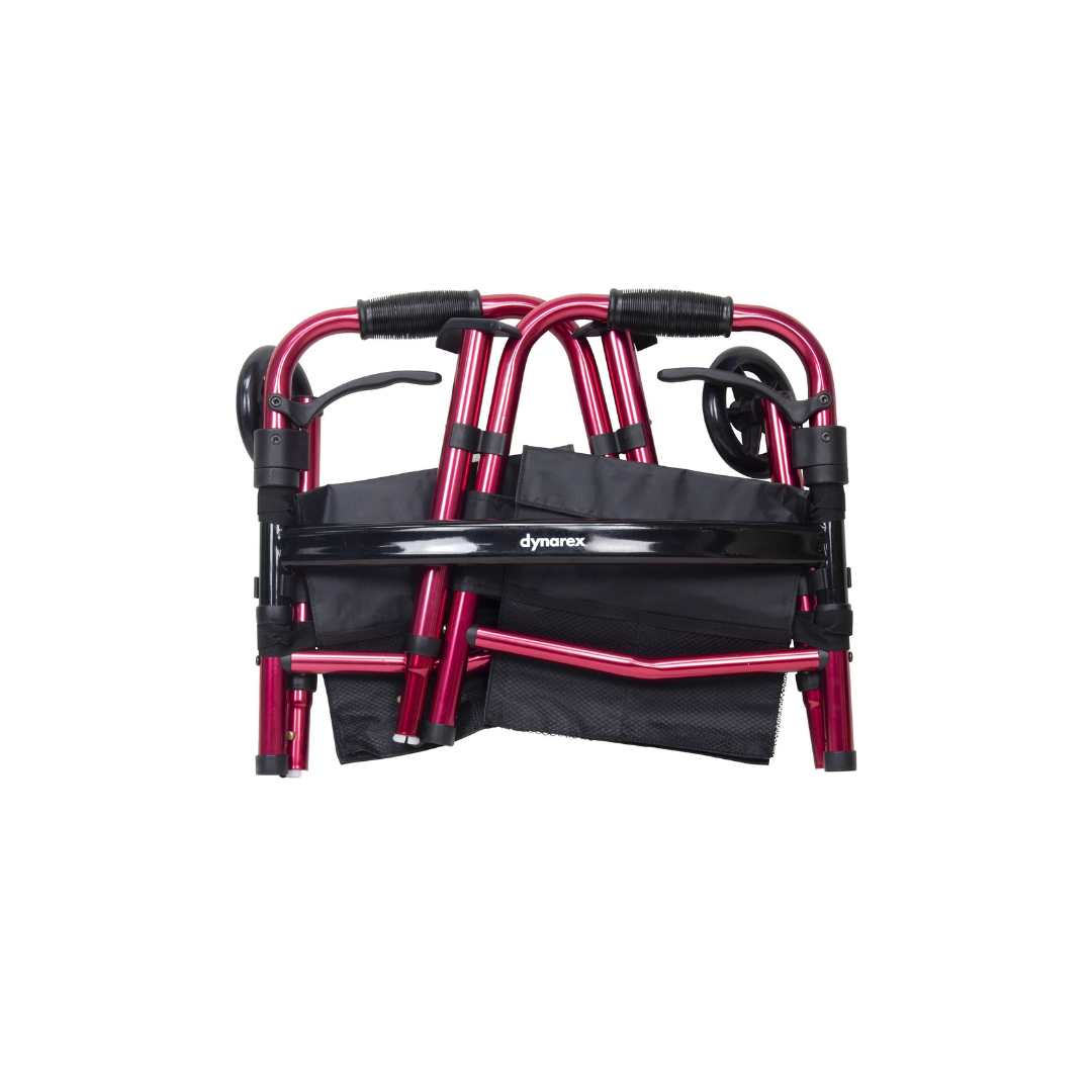 Dynarex Folding Lightweight Travel Walker - Paddle Release - primehubstore.shop Paddle Walkers