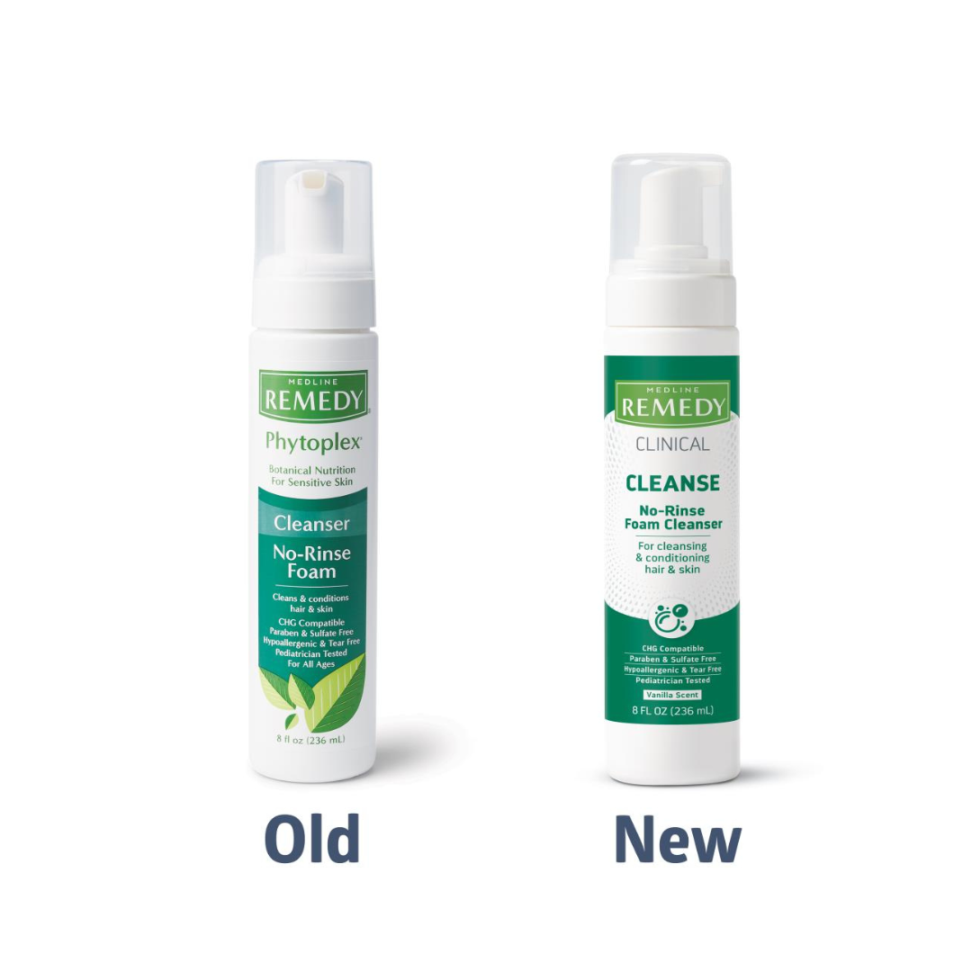Medline Remedy Clinical No-Rinse Foam Cleanser - Naturally Scented-Vanilla - primehubstore.shop Body Wash
