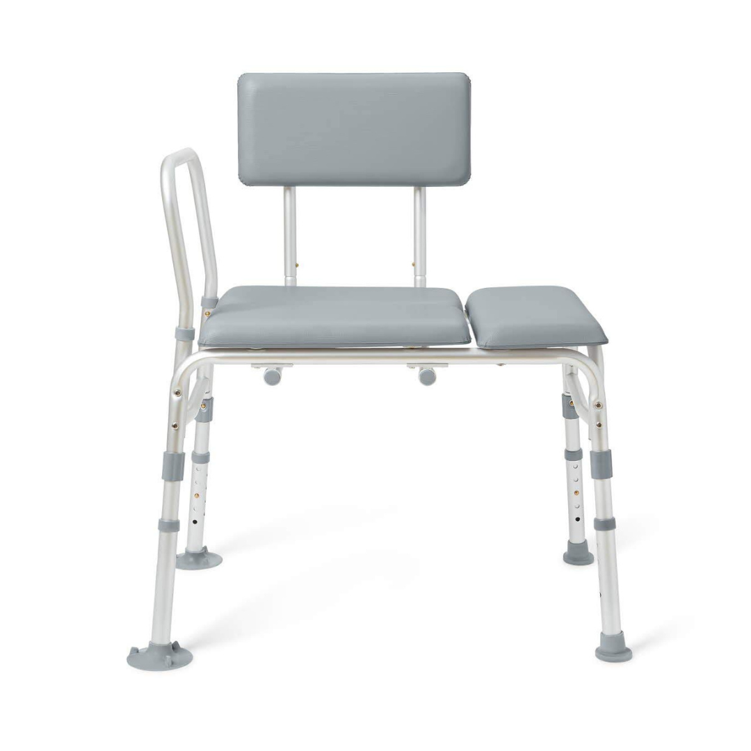 Medline Bariatric Padded Transfer Bench with Suction Grip Feet - primehubstore.shop Transfer Benches