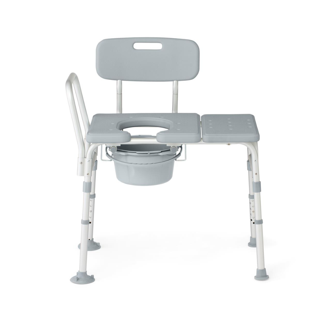 Medline Bariatric Combination Transfer Bench and Commode - primehubstore.shop Transfer Benches
