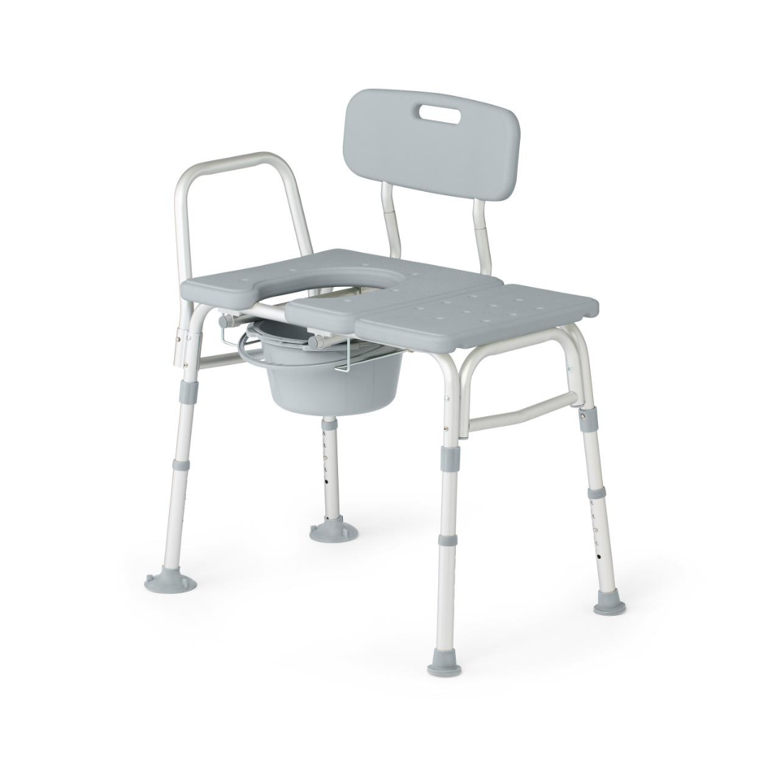 Medline Bariatric Combination Transfer Bench and Commode - primehubstore.shop Transfer Benches