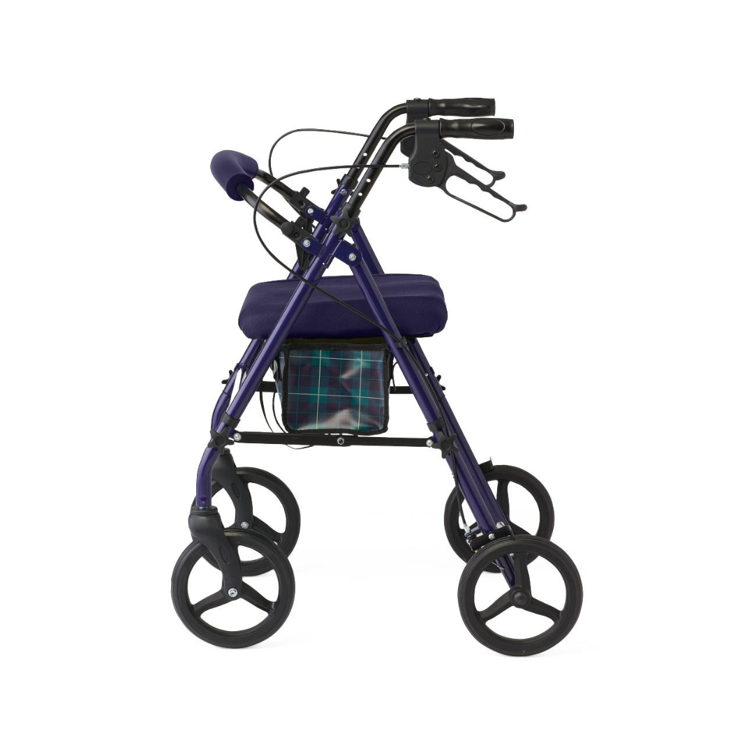 Medline Folding Steel Rollator with Microban Protection & 8" Wheels - primehubstore.shop Rollators