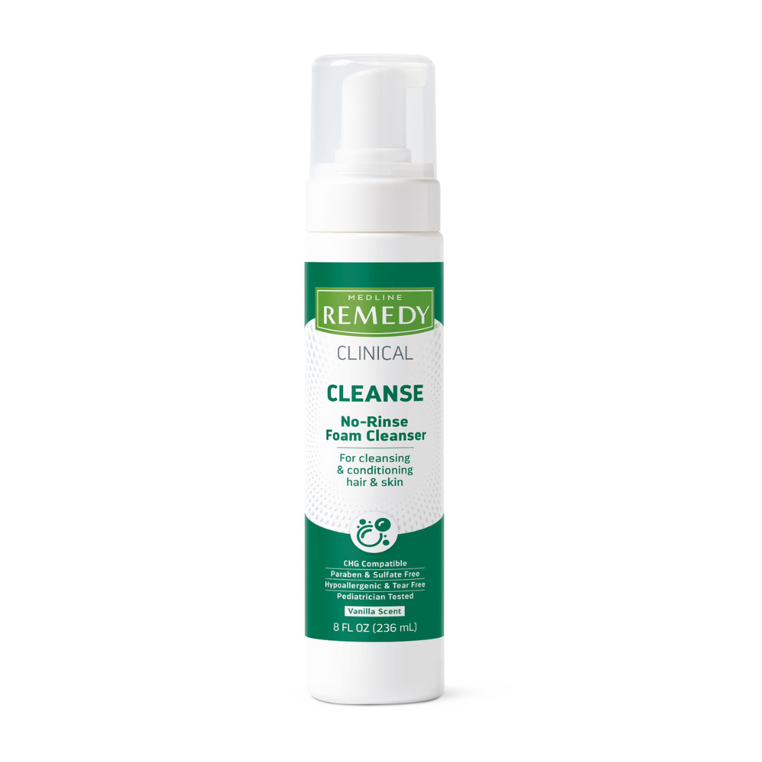 Medline Remedy Clinical No-Rinse Foam Cleanser - Naturally Scented-Vanilla - primehubstore.shop Body Wash
