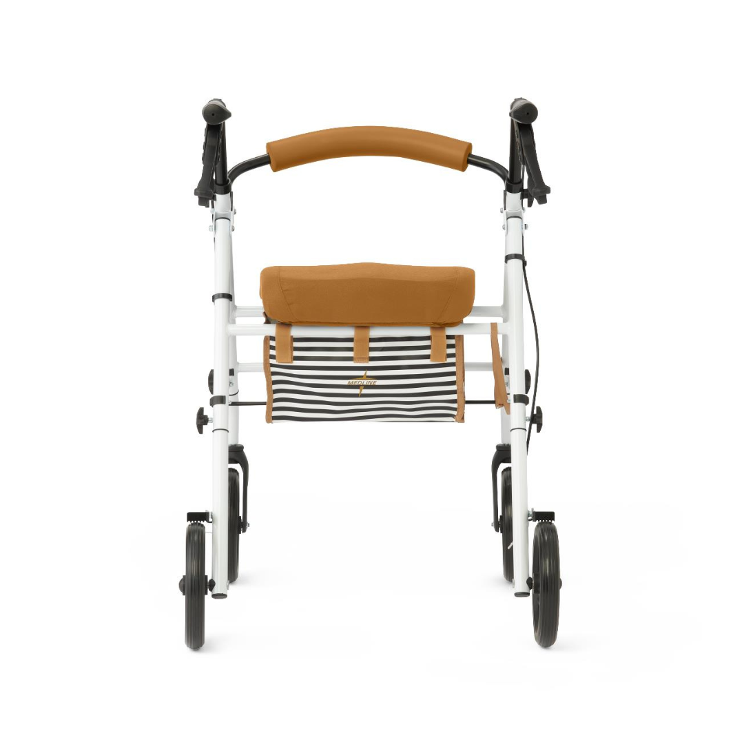 Medline Folding Steel Rollator with Microban Protection & 8" Wheels - primehubstore.shop Rollators