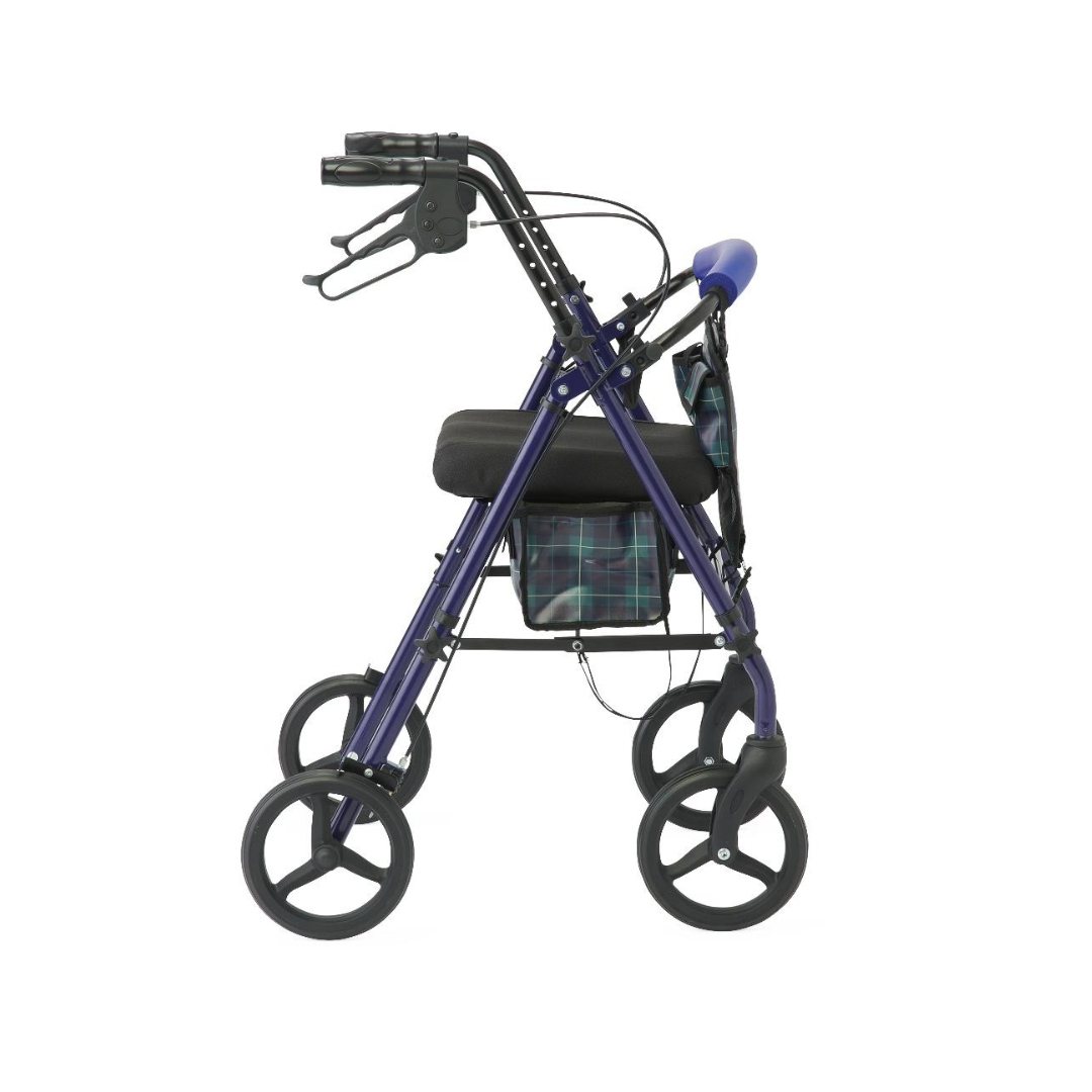 Medline Folding Steel Rollator with Microban Protection & 8" Wheels - primehubstore.shop Rollators